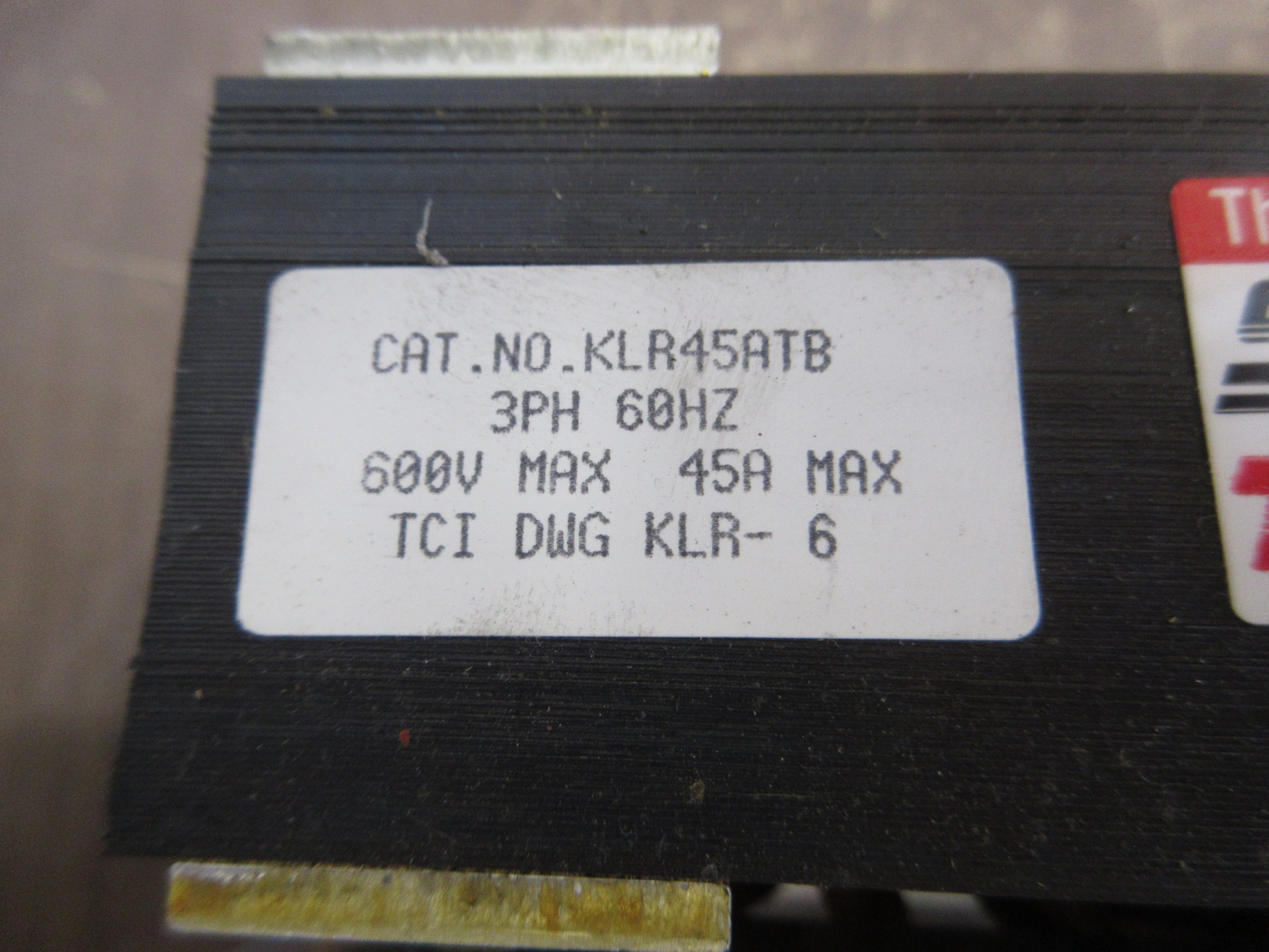 TCI Sine Guard 3Ph Line Reactor KLR45ATB 45A 600V 60Hz Used
