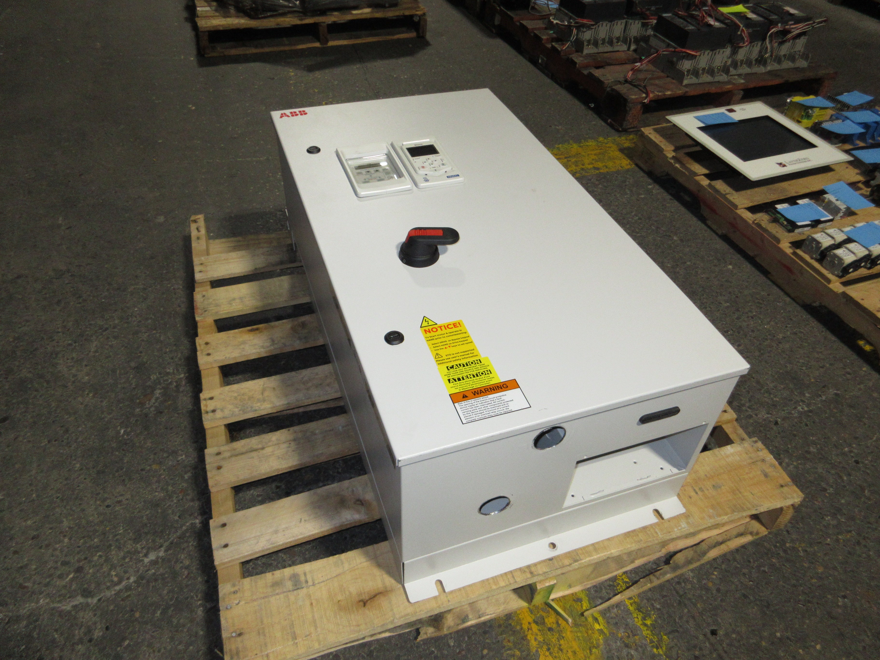 ABB ACH580 AC Drive w/ Bypass ACH580-BCR-065A-4+B056+F267+J429 50HP 3Ph Used