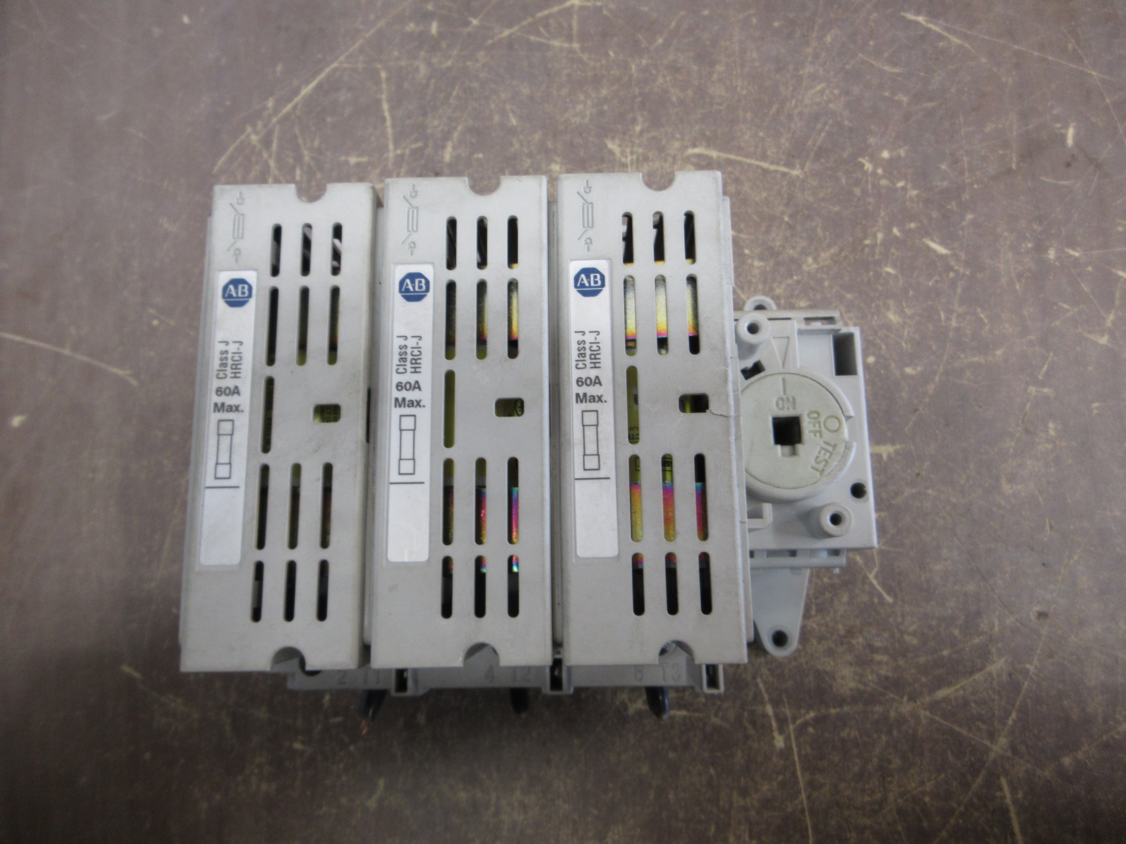 Allen-Bradley Fusible Disconnect Switch 194R-J60-1753 Ser. A 60A 600V 3P Used