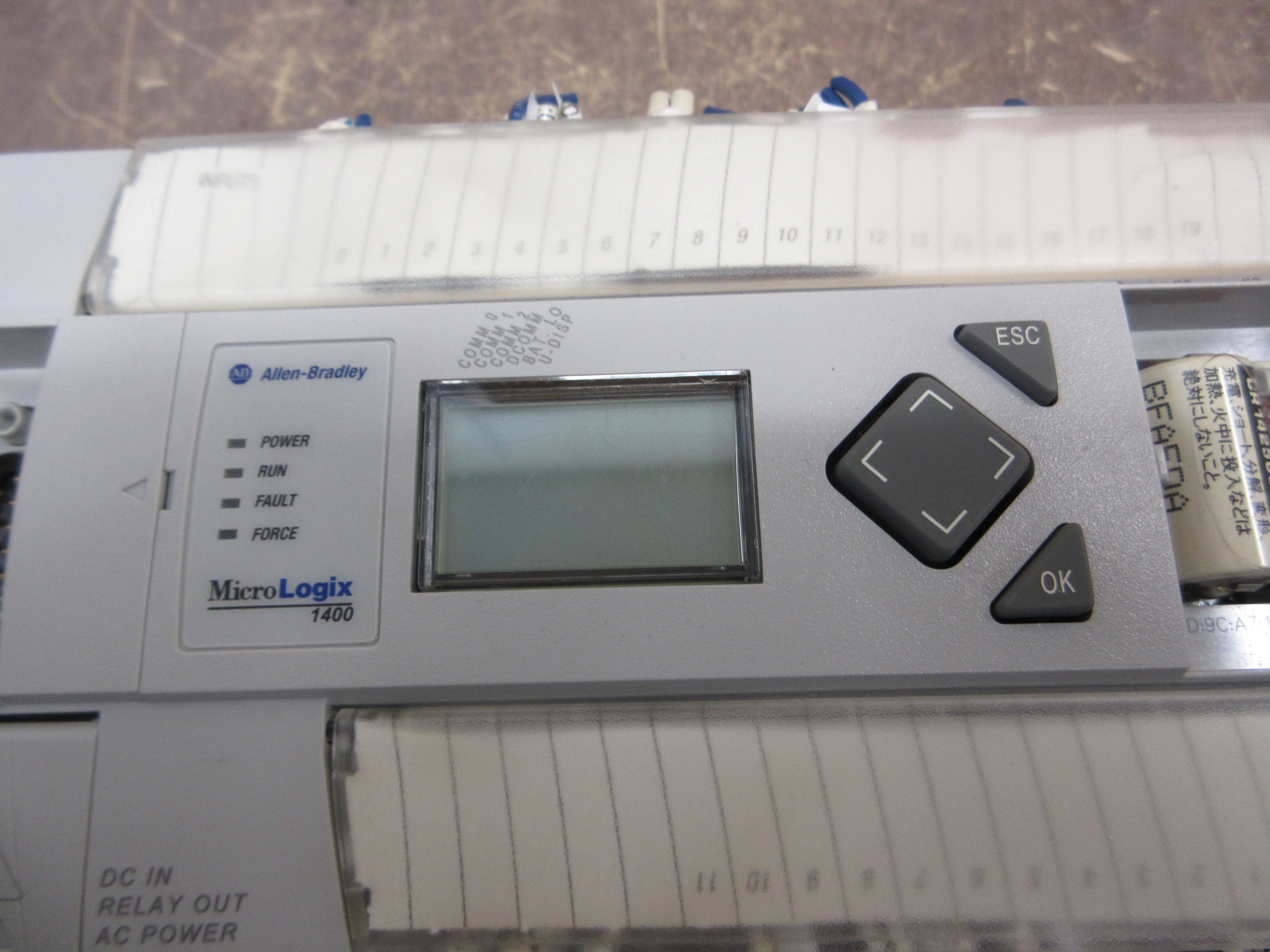 Allen-Bradley MicroLogix 1400 Controller 1766-L32BWA Ser. B FW: 15 32PT Used