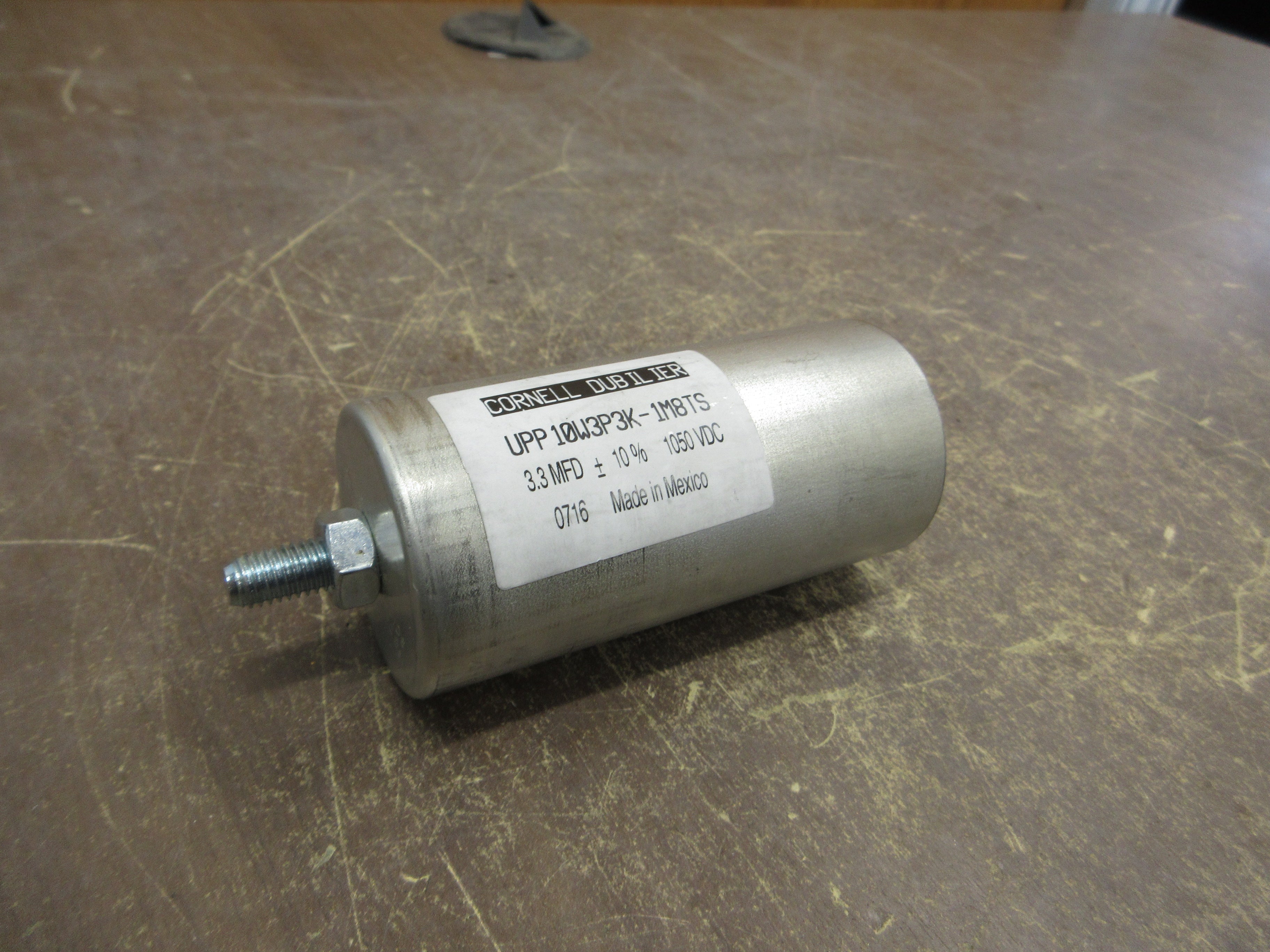 CDE Capacitor UPP10W3P3K-1M8TS 3.3MFD 1050VDC Used