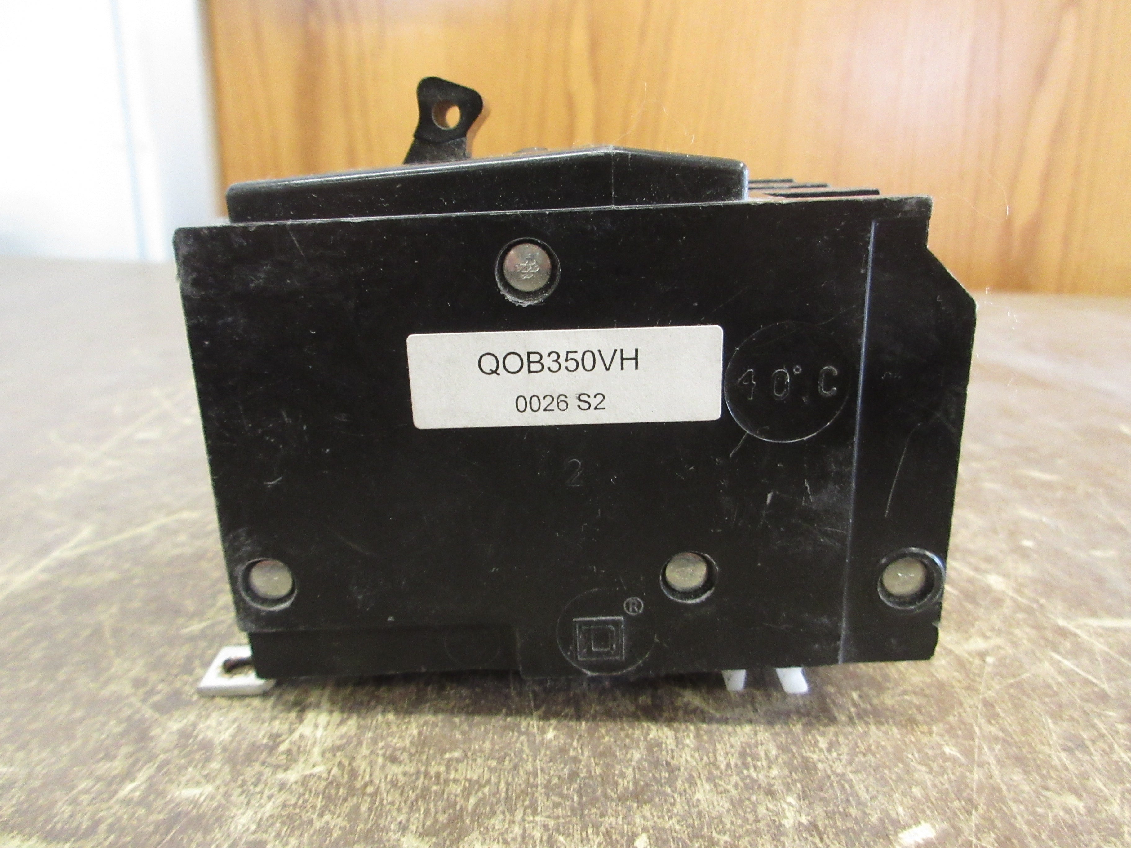Square D Bolt-On Circuit Breaker QOB350VH 50A 240V 3P 22kA *No Bolts* Used
