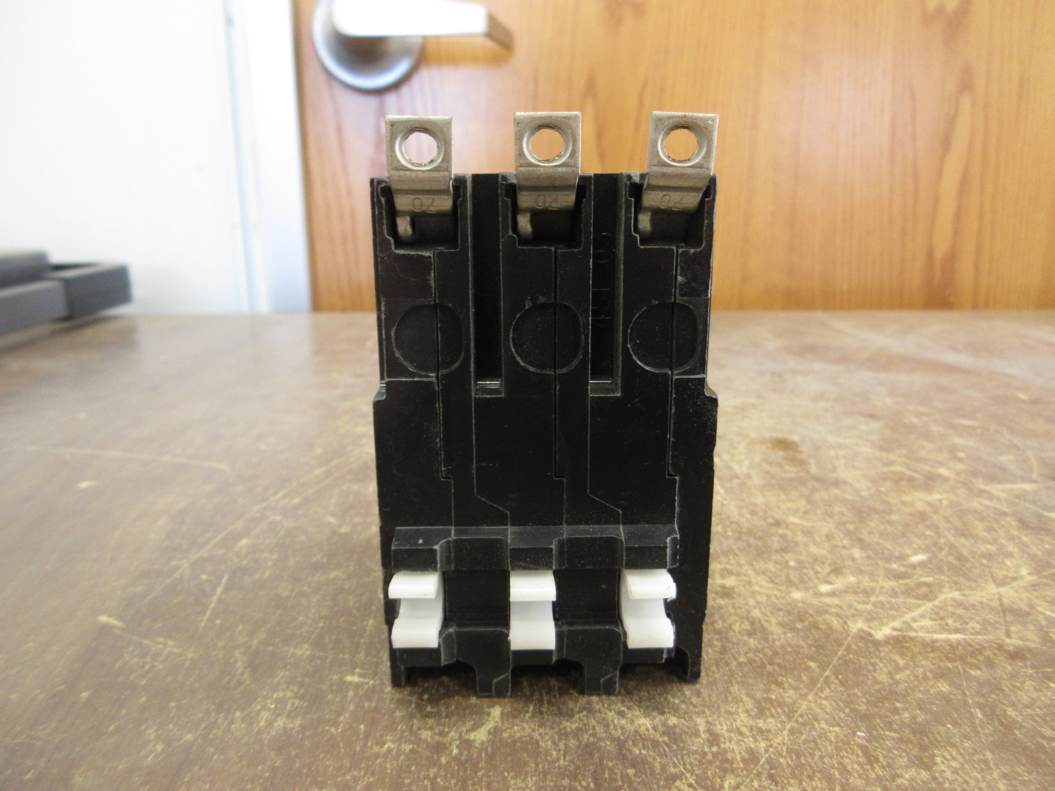 Square D Bolt-On Circuit Breaker QOB350VH 50A 240V 3P 22kA *No Bolts* Used