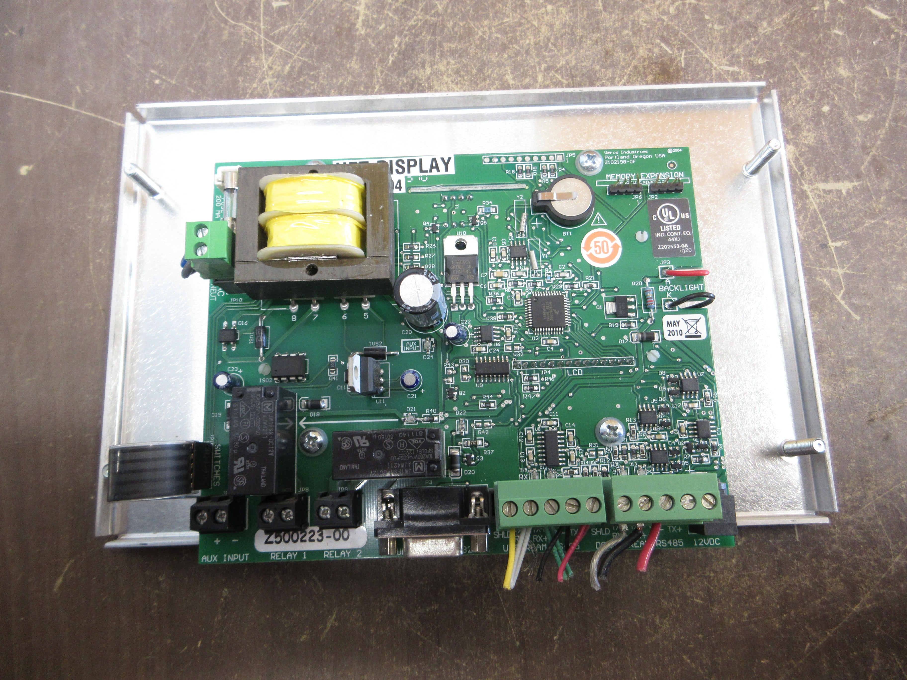 MGE UPS Systems Critical Power Monitoring Front Panel Z500223-00 Rev: 1004 Used