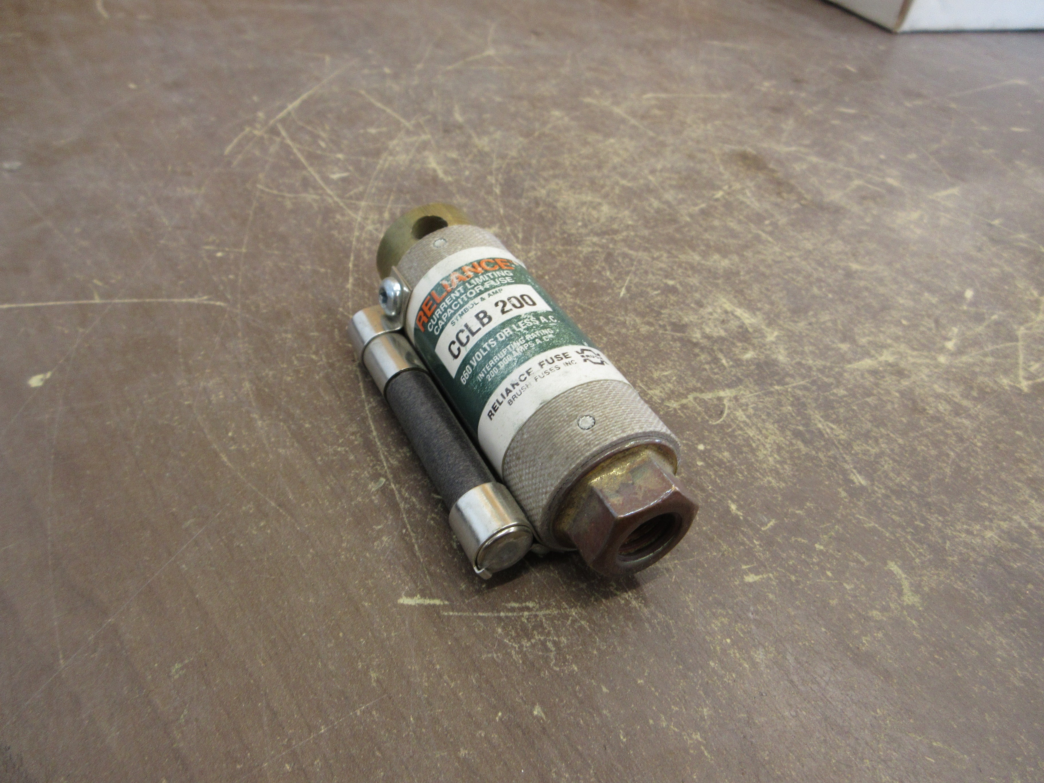 Reliance Capacitor Fuse CCLB 200 200A 660V Used