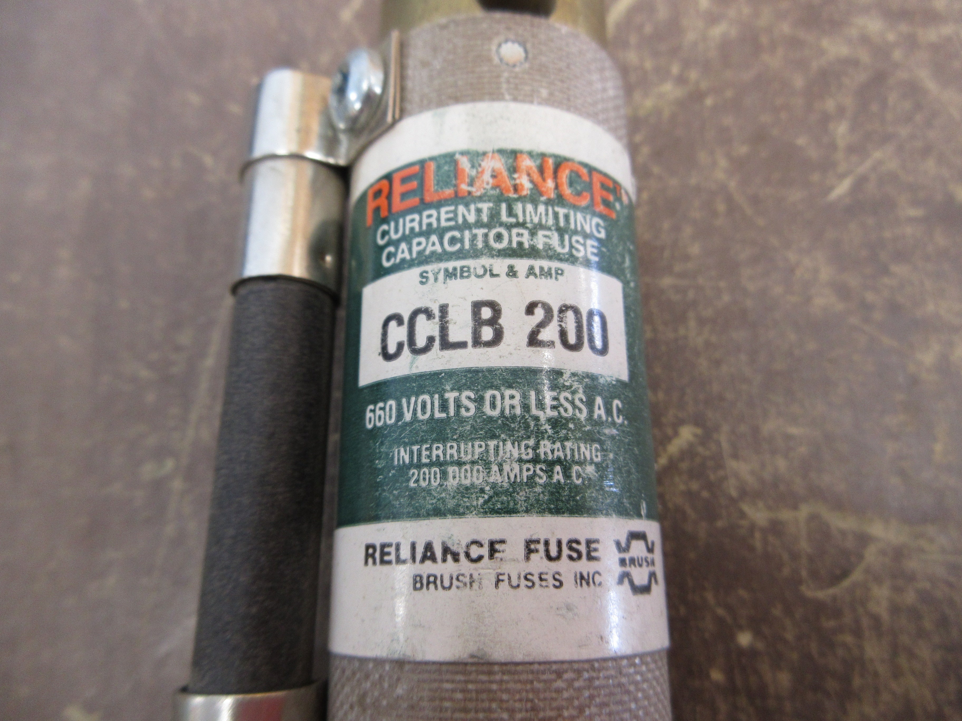 Reliance Capacitor Fuse CCLB 200 200A 660V Used