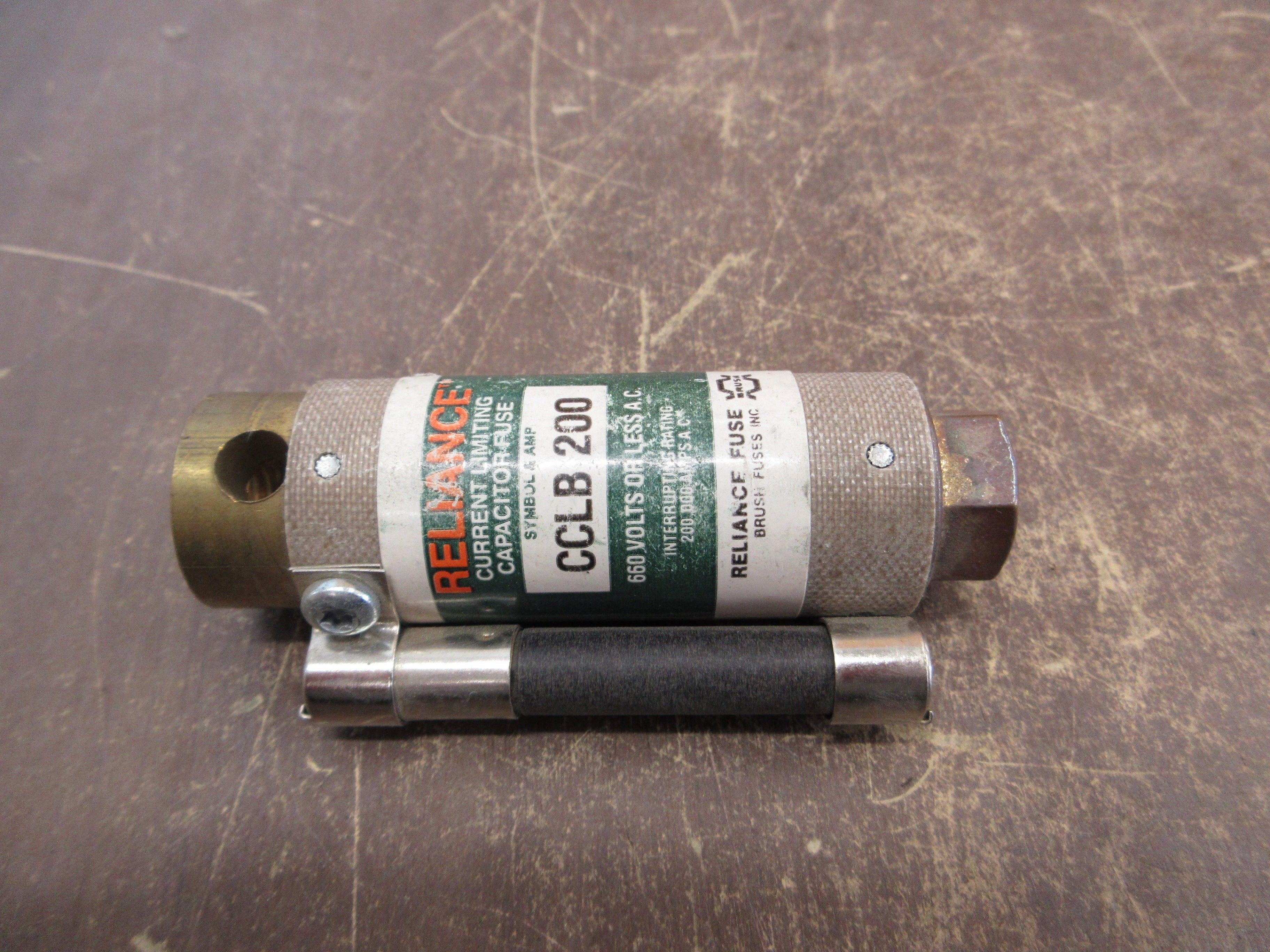 Reliance Capacitor Fuse CCLB 200 200A 660V Used