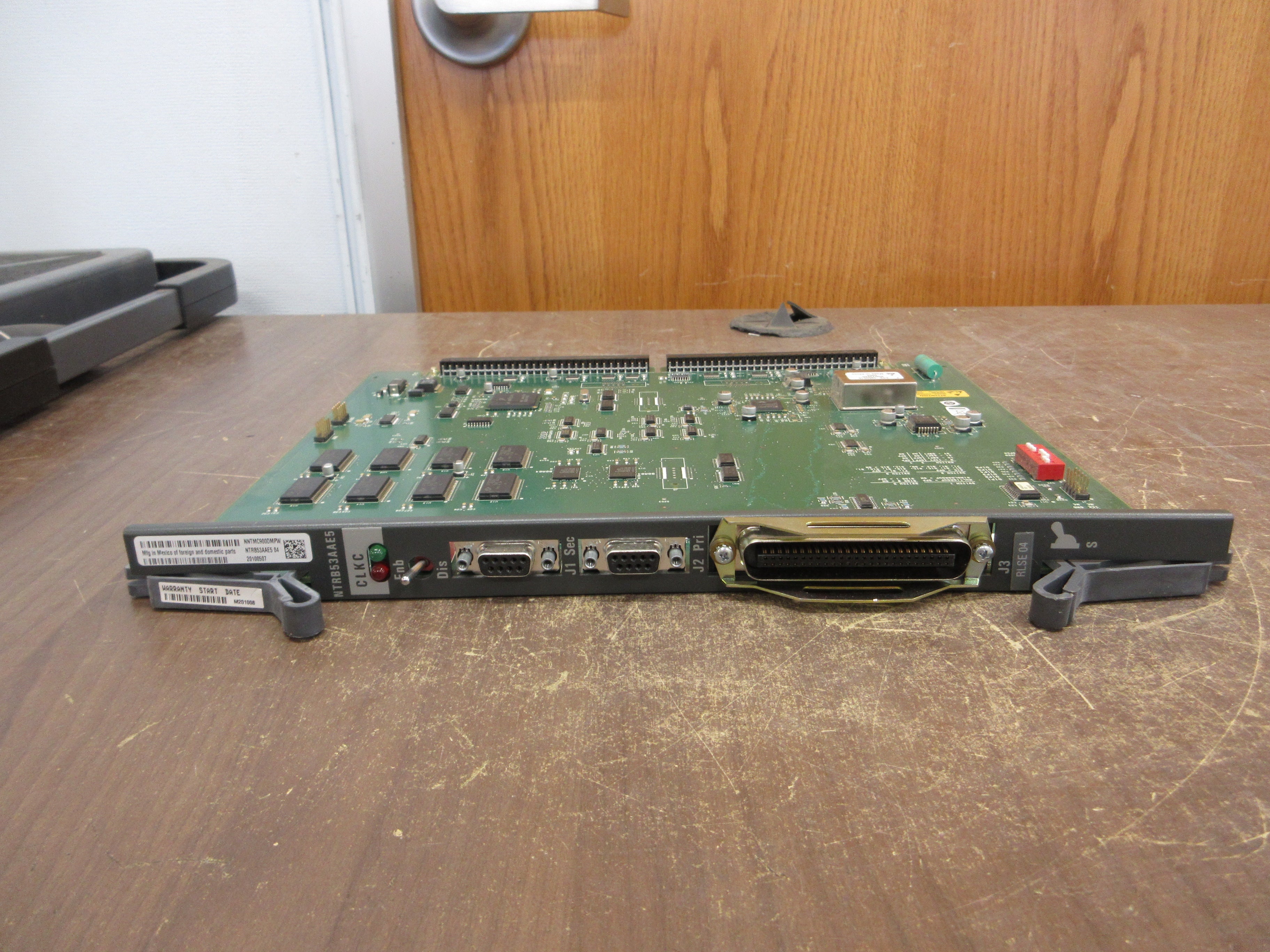 Nortel Meridian Clock Controller Card NTRB53AAE5 RIse 04 Used