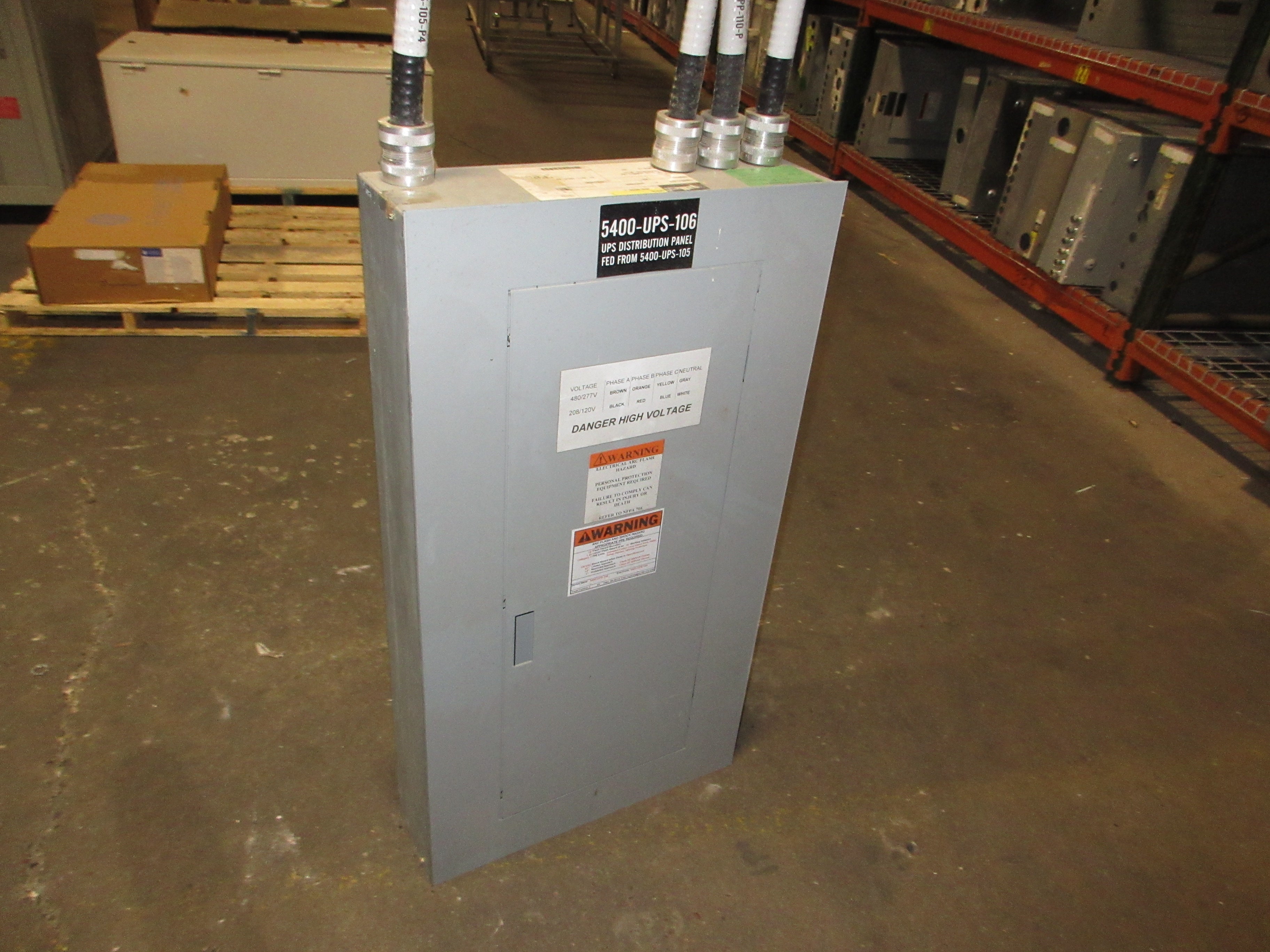 GE Main Lug Breaker Panel AQU1182RCX AXT1 225A Max 120/240V 1Ph 3W 18-Slot Used