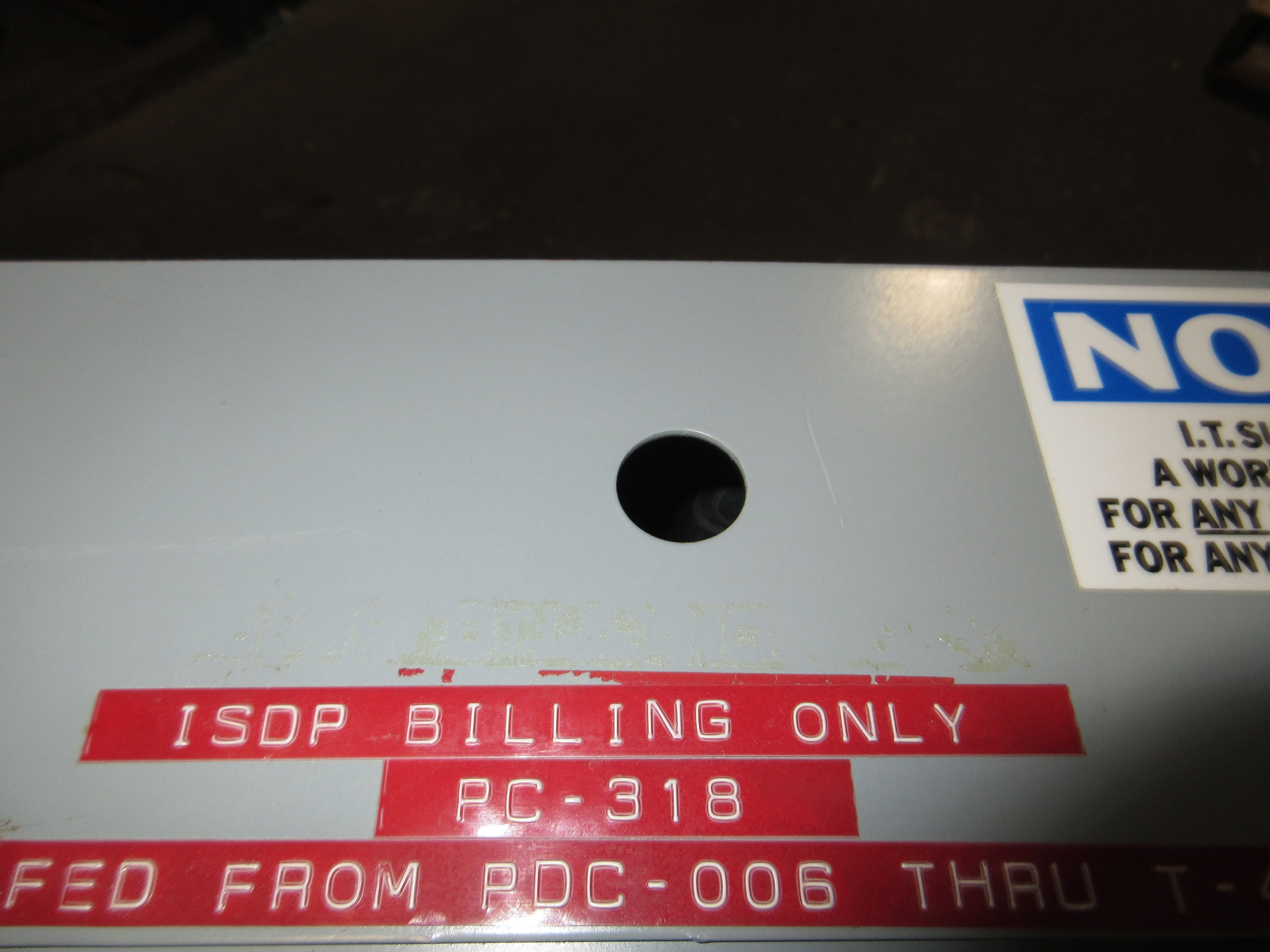 Westinghouse Main Lug Breaker Panel DS5446-10465 100A Max 120/208V 3Ph 4W Used