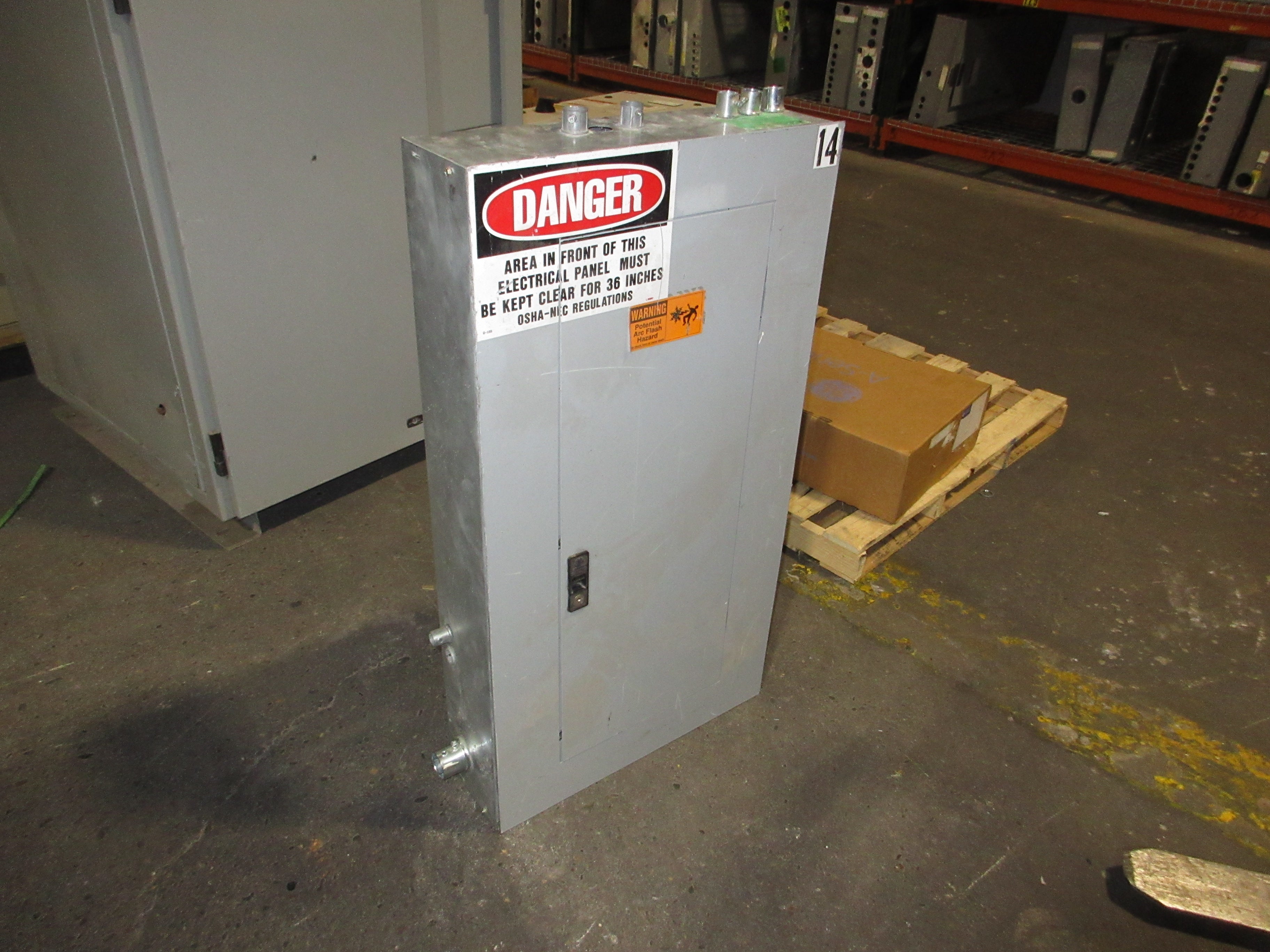 GE Main Breaker Circuit Breaker Panel AQF3421ABX AXL1 100A Main 125A Max 3Ph 4W