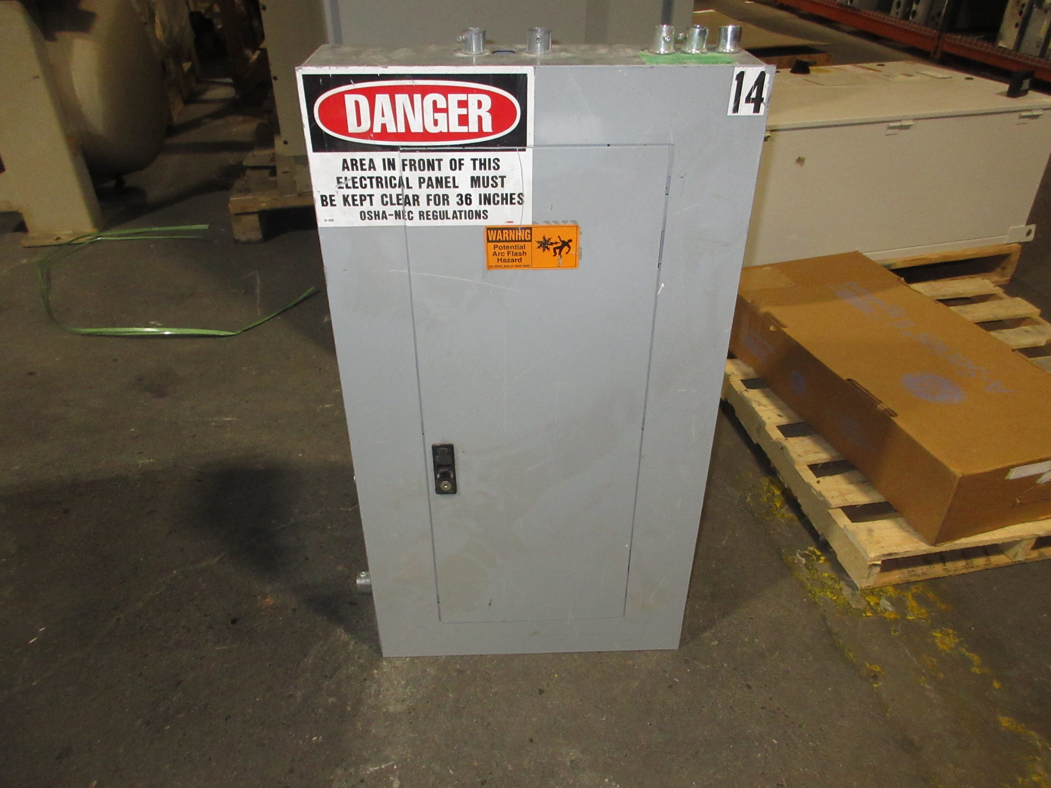 GE Main Breaker Circuit Breaker Panel AQF3421ABX AXL1 100A Main 125A Max 3Ph 4W