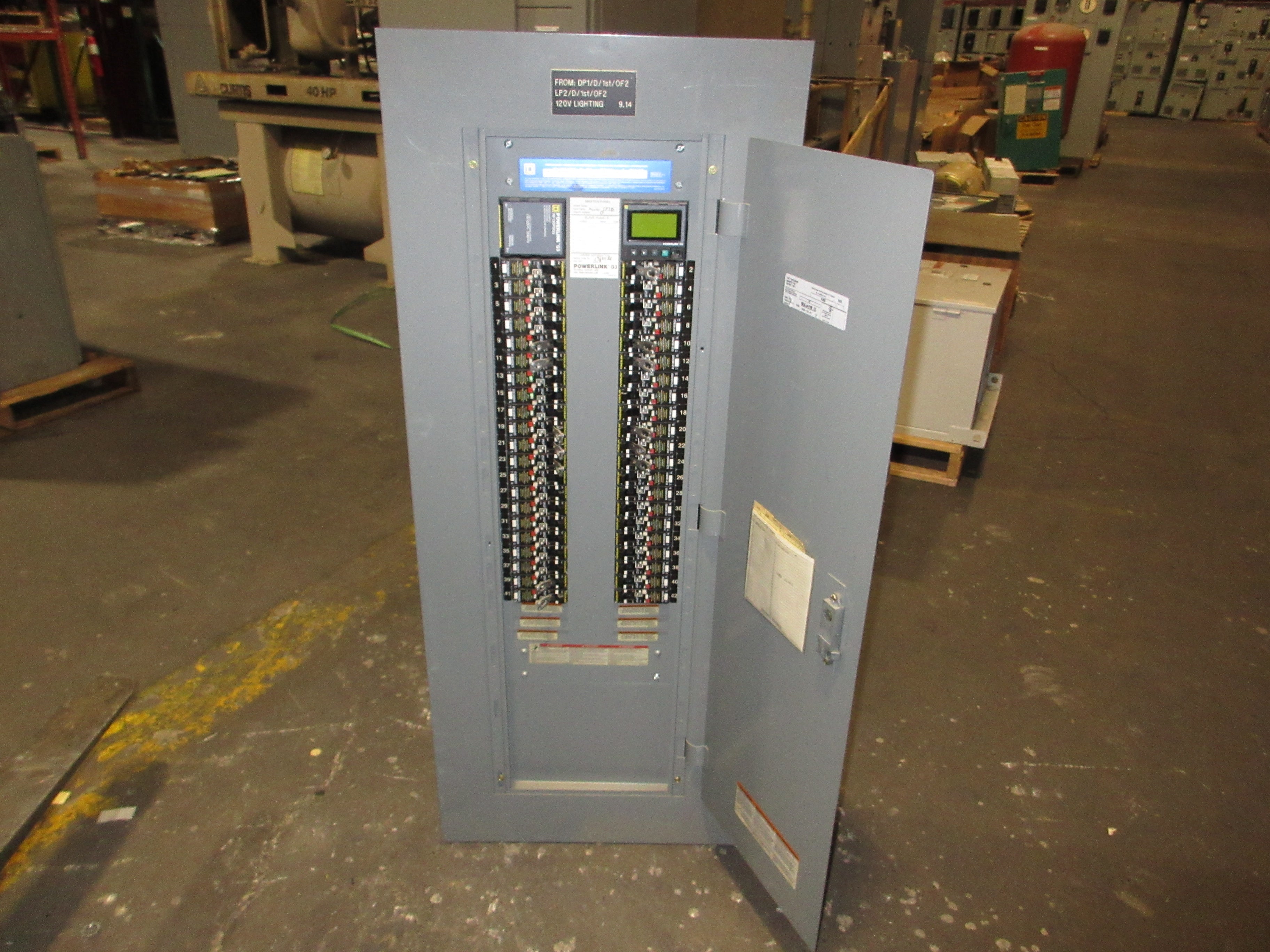 Square D Main Lug Breaker Panel NF454L2C 250A Max 208Y/120V 3Ph 4W 42-Slot Used