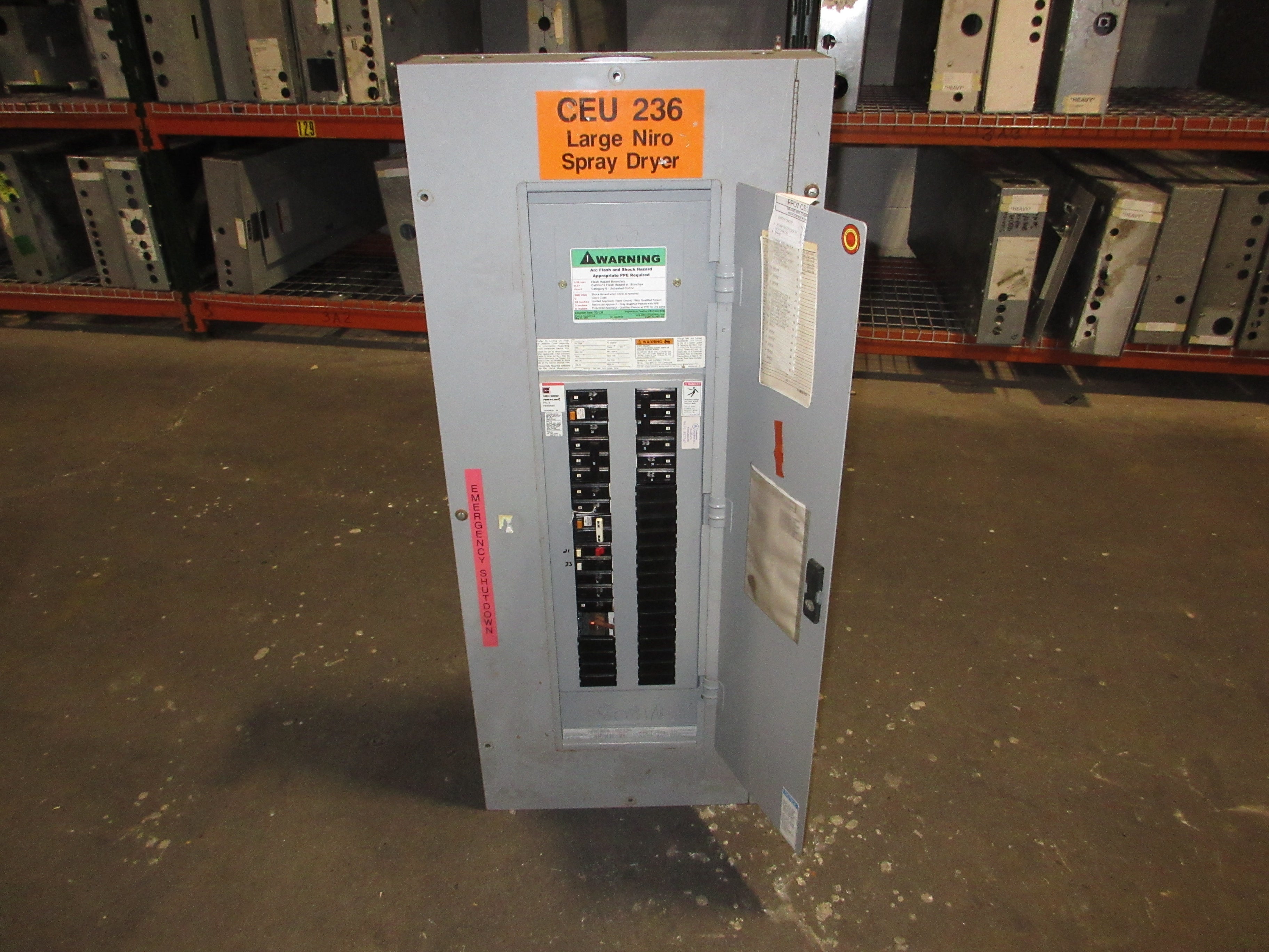 Cutler-Hammer Main Lug Breaker Panel 1C96649G02 225A Max 208/120V 3Ph 4W Used