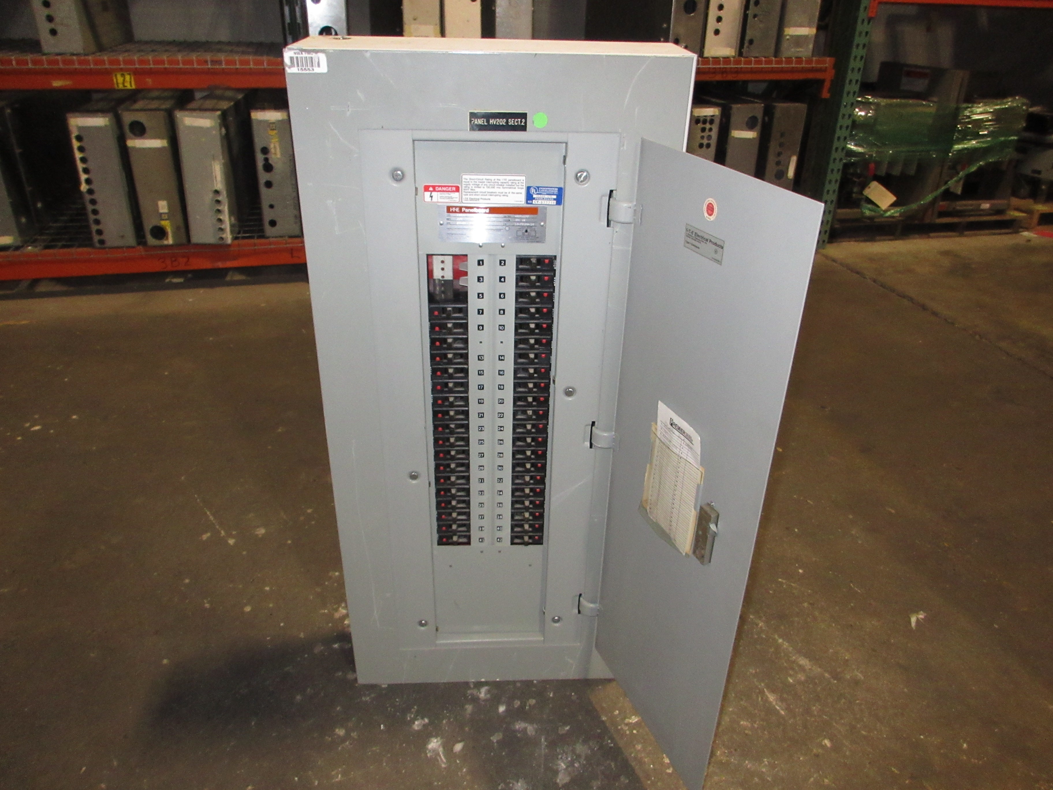 ITE Main Lug Breaker Panel CDP-7 225A Max 480Y/277V 3Ph 4W 42-Slot Used