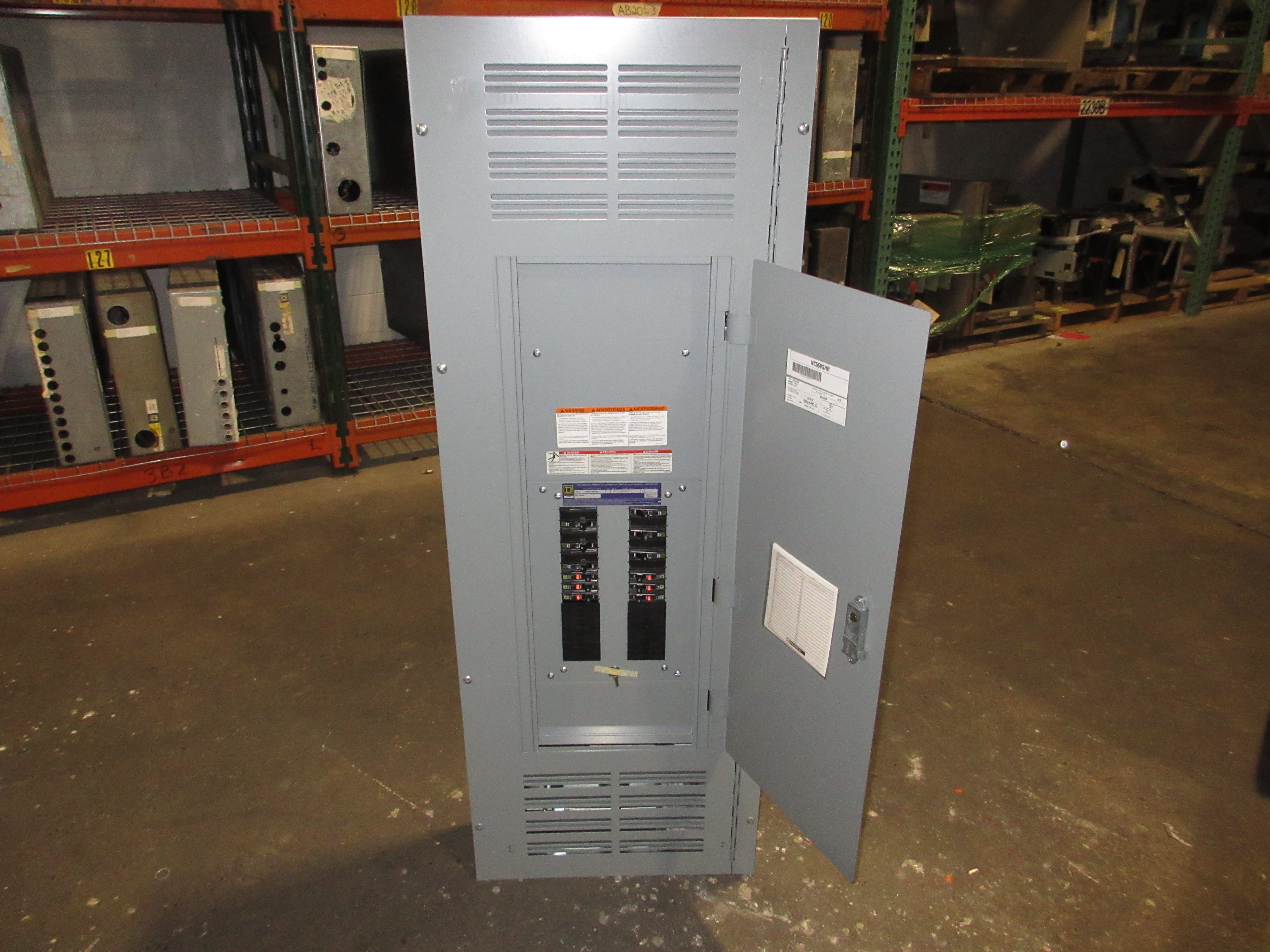 Square D Main Lug Breaker Panel 12403707160030001 250A Max 208Y/120V 3Ph 4W Used