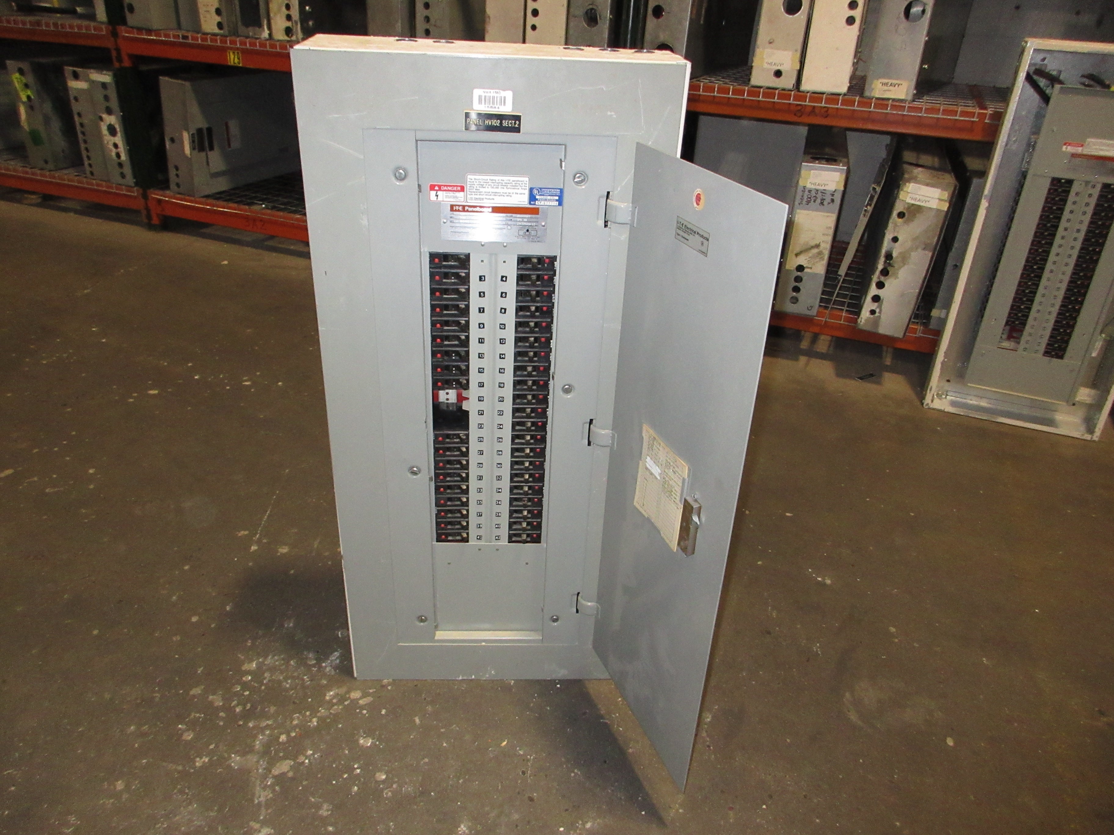 ITE Main Lug Breaker Panel CDP-7 225A Max 480Y/277V 3Ph 4W 42-Slot Used