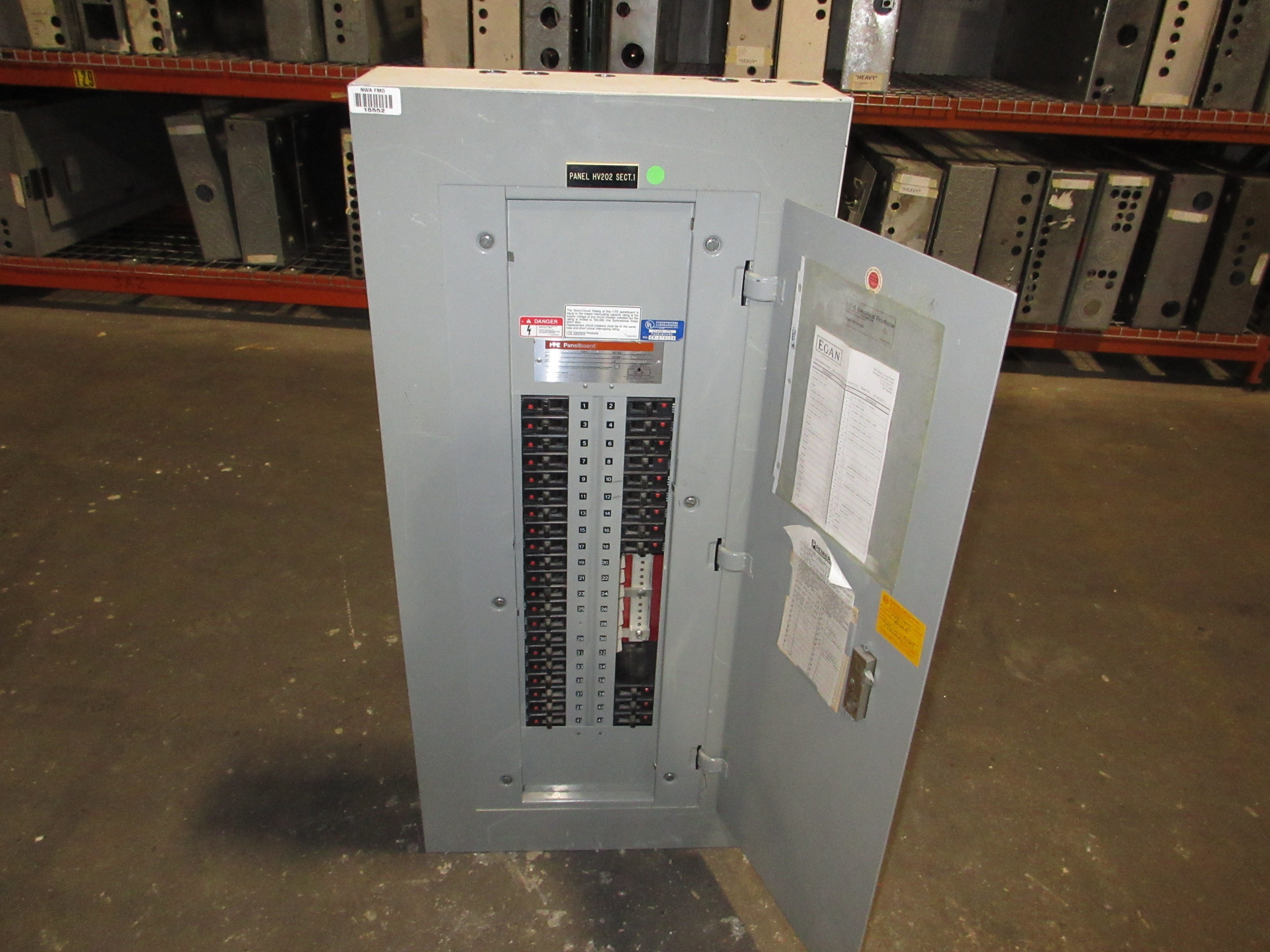 ITE Main Lug Breaker Panel CDP-7 480Y/277V 225A Max 3Ph 4W 42-Slot Used