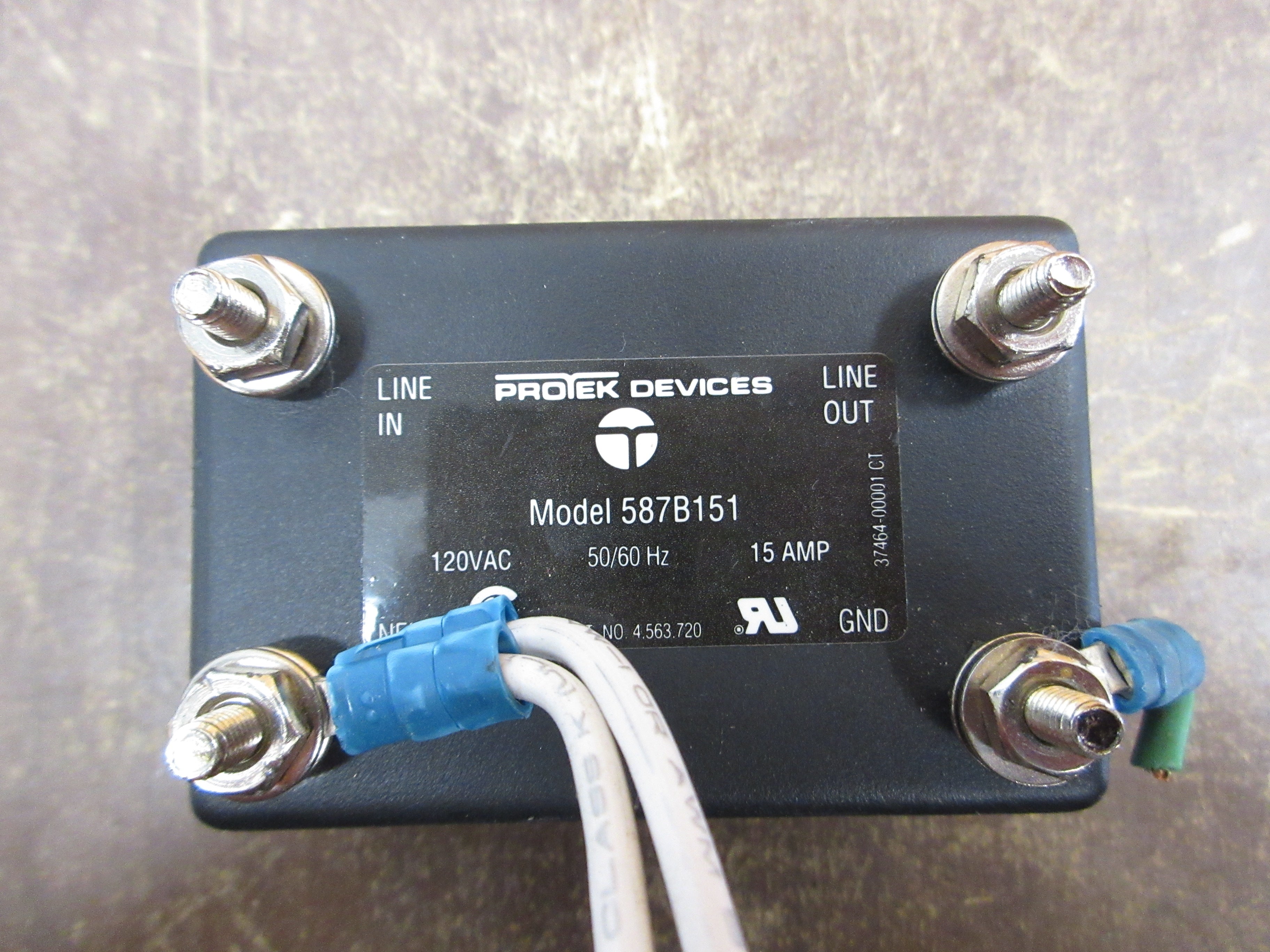 ProTek Devices Surge Suppressor 587B151 120V 50/60Hz 15A Used