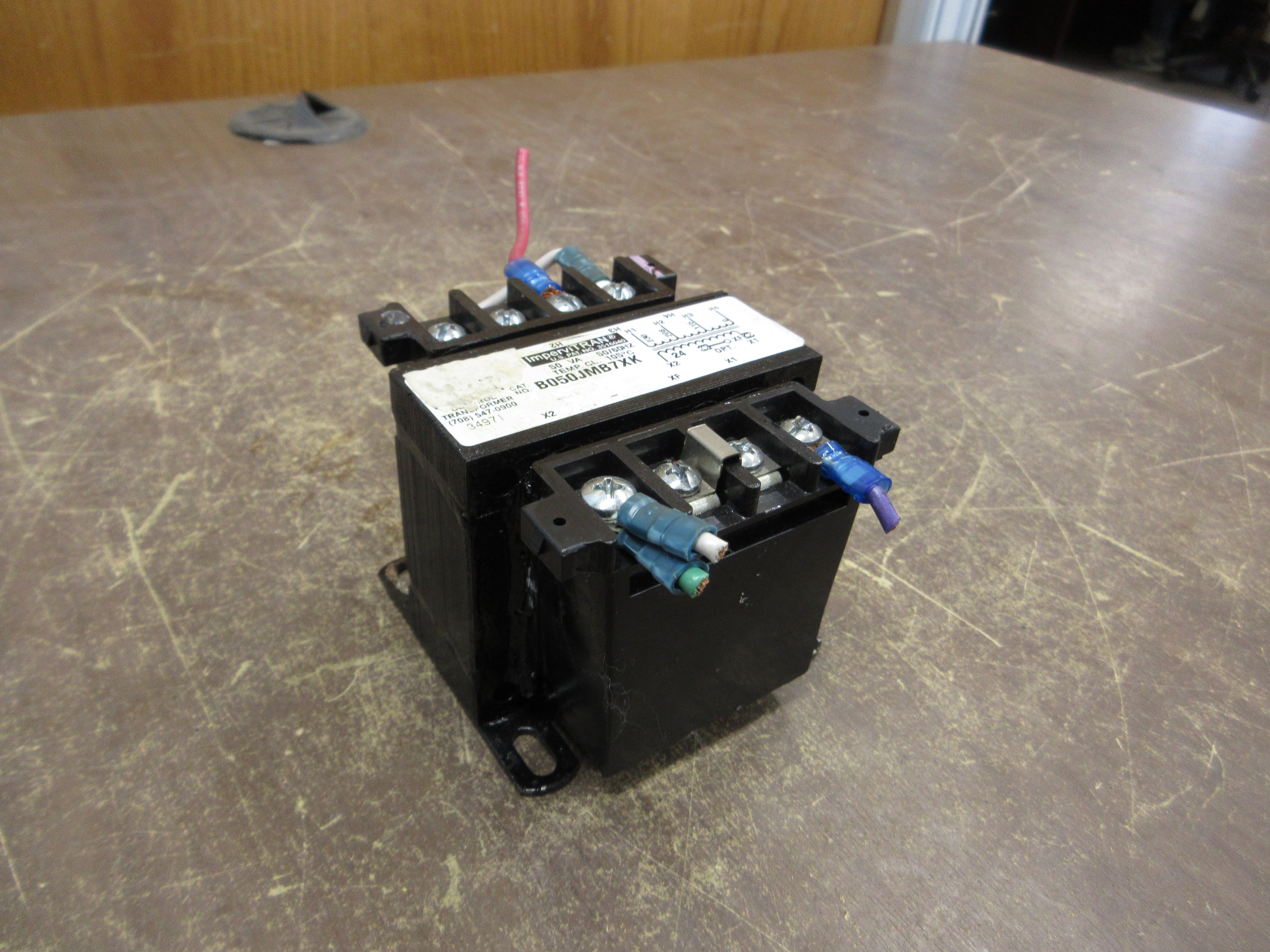 Micron ImperviTRAN Control Transformer B050JMB7XK 50VA Pri: 115/208/230V 50/60Hz