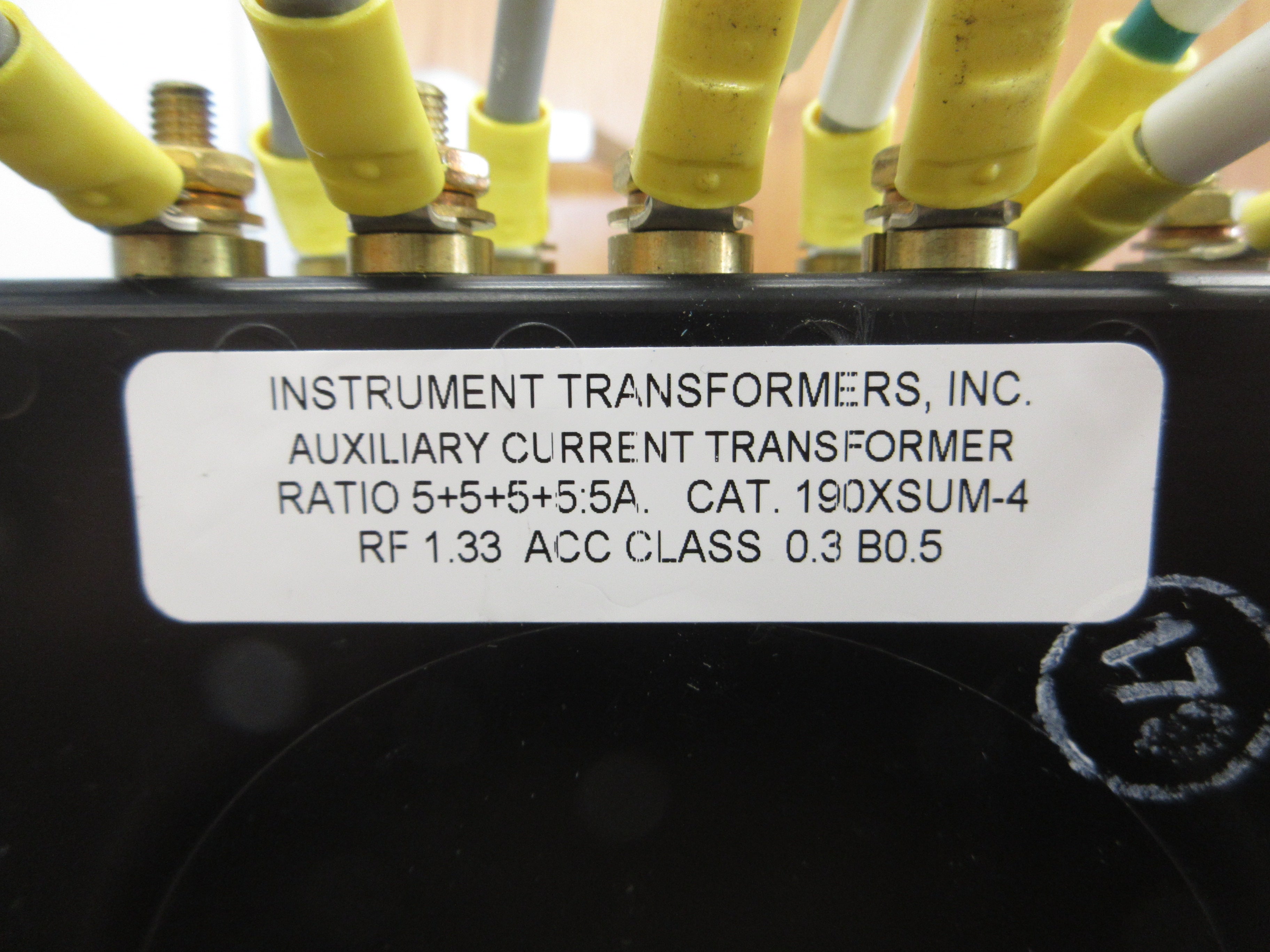 Instrument Transformers Auxiliary Current Transformer 190XSUM-4 Ratio 5+5+5+5:5A
