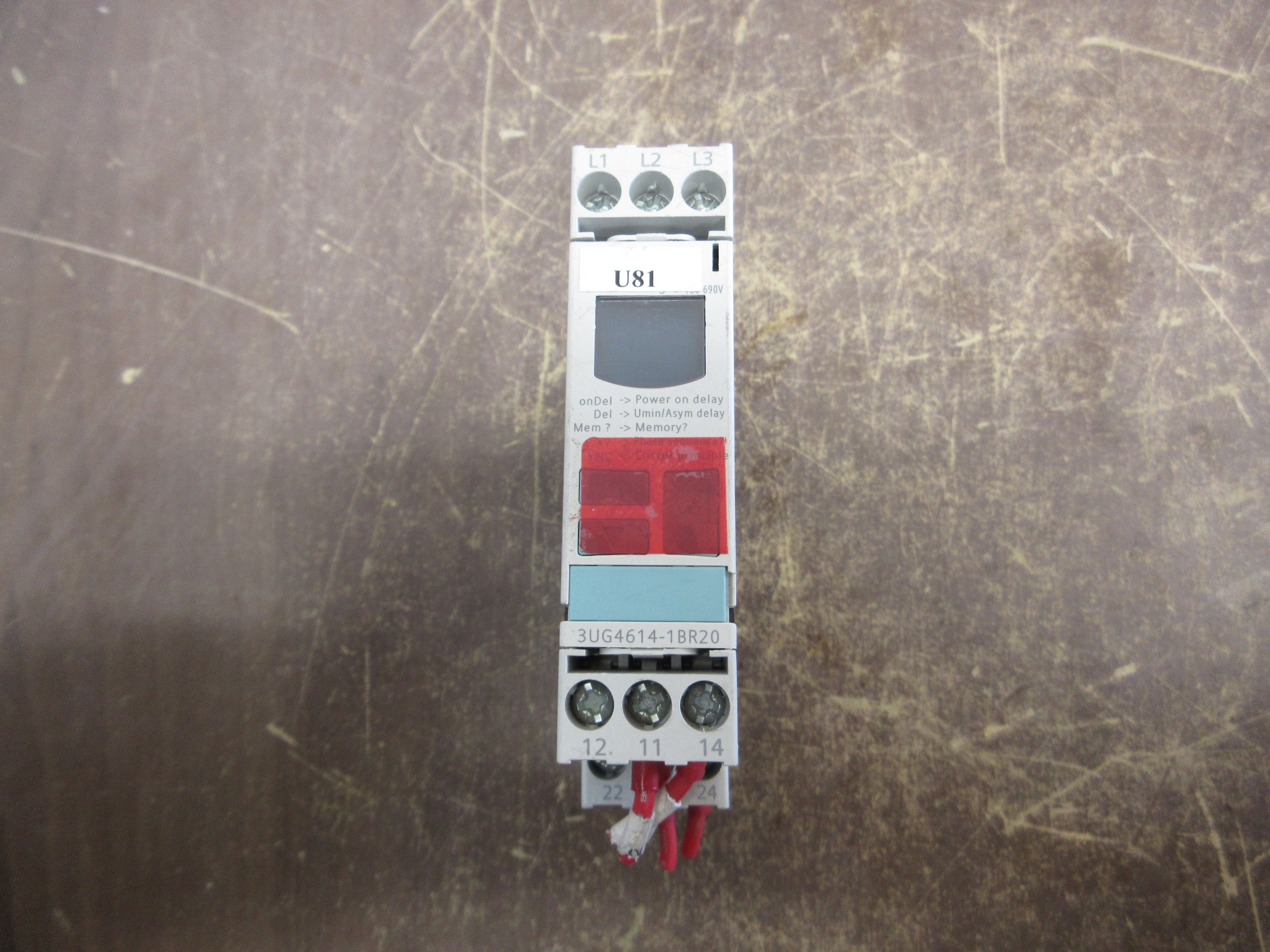 Siemens Monitoring Relay 3UG4614-1BR20 Used