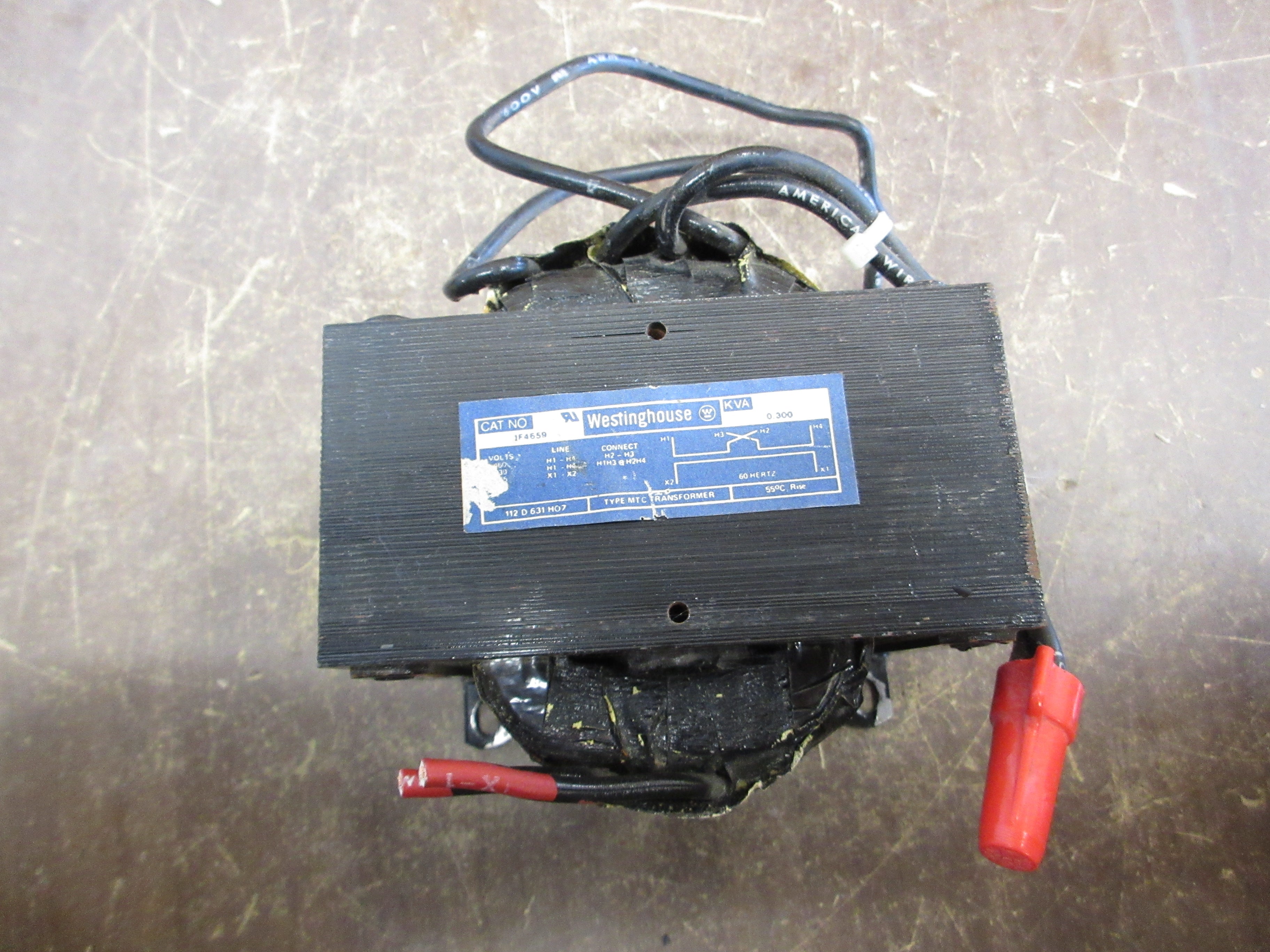 Westinghouse Transformer 1F4659 0.300kVA Pri: 230/460V Sec: 115V Used