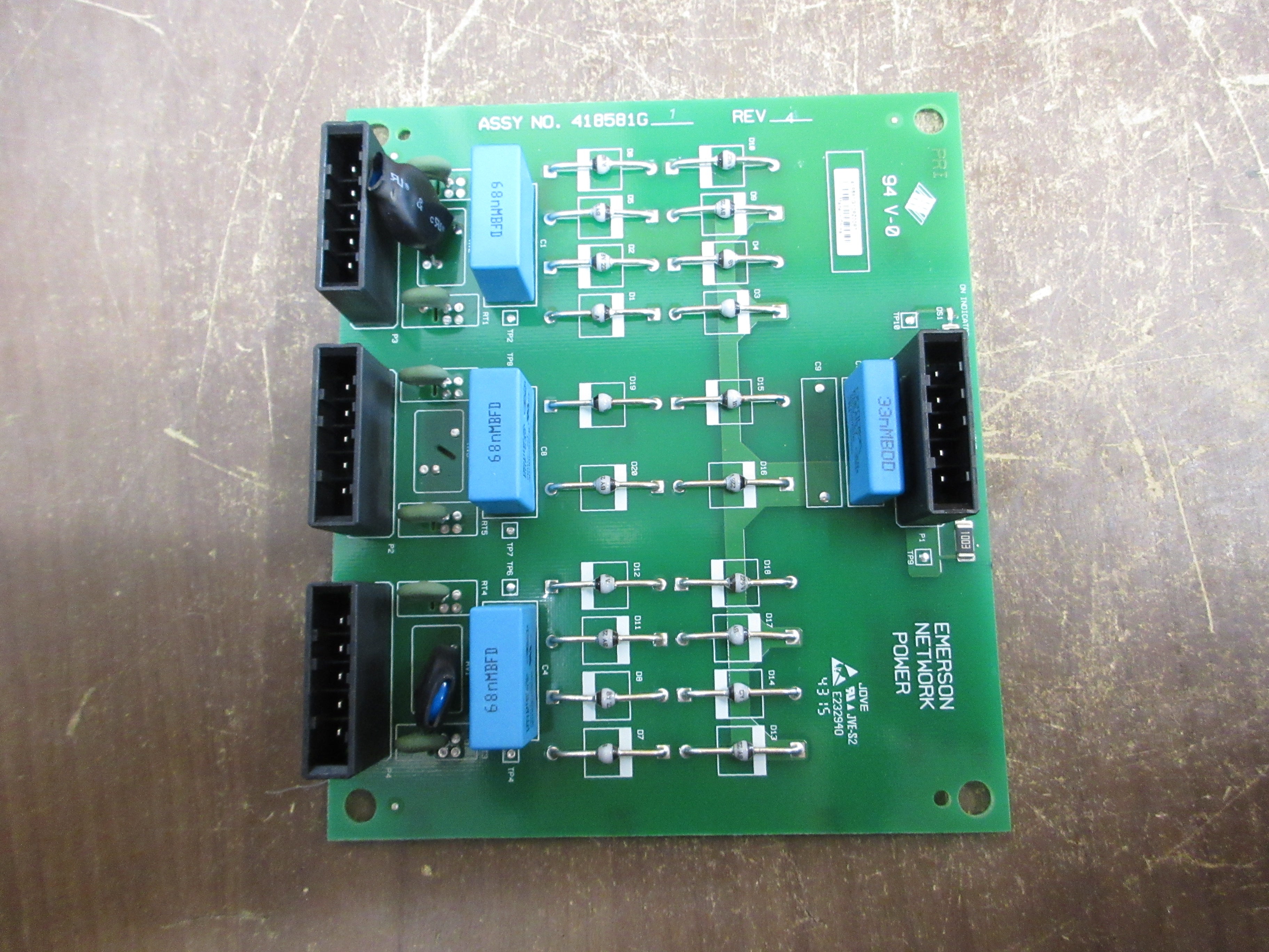 Emerson Liebert Power Oring Board 418581G1 Rev. 4 *No Box* New Surplus