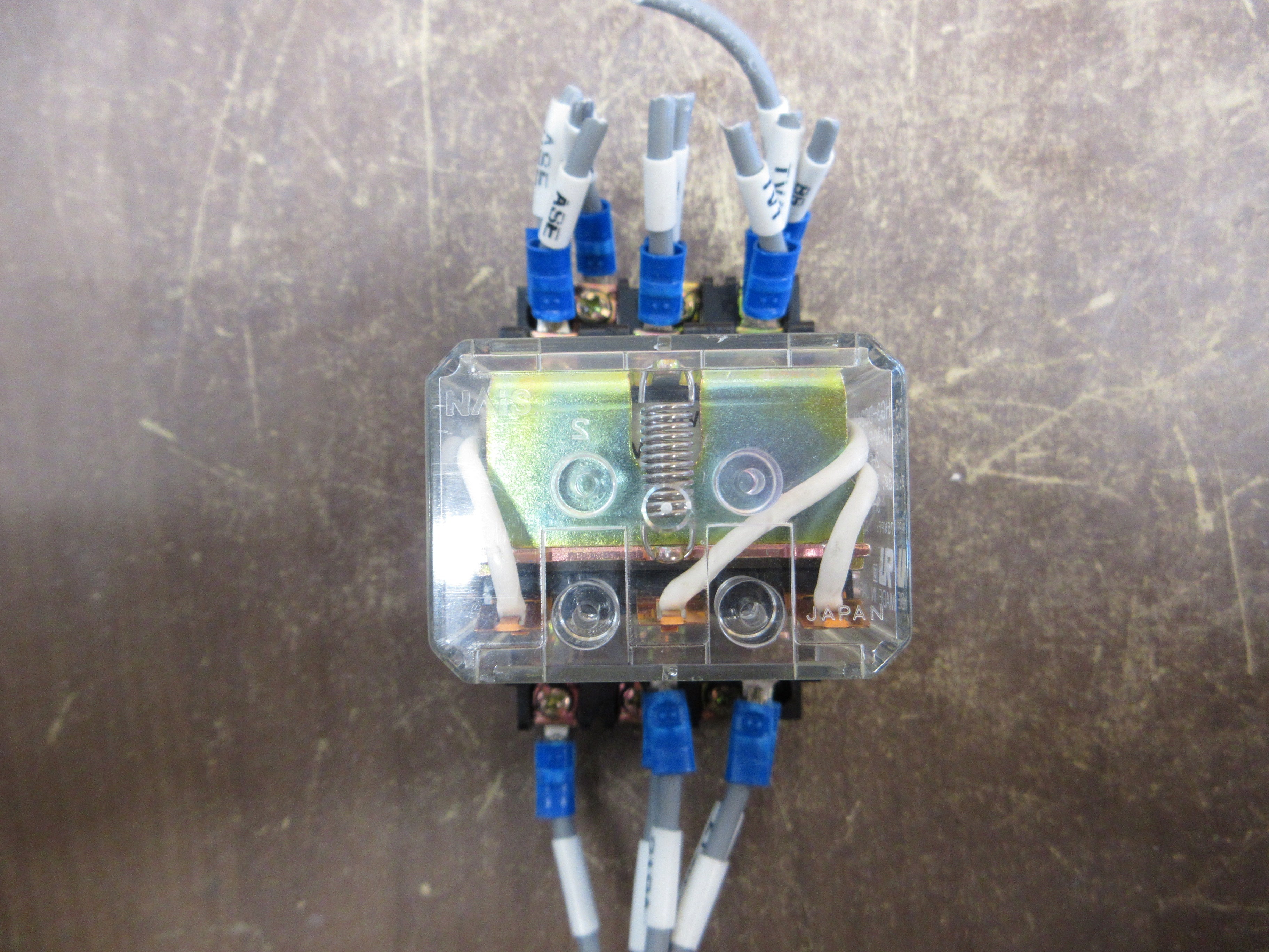 NAiS Relay HG3-DC24V 24VDC Coil w/Base *Missing Bottom Cover* Used