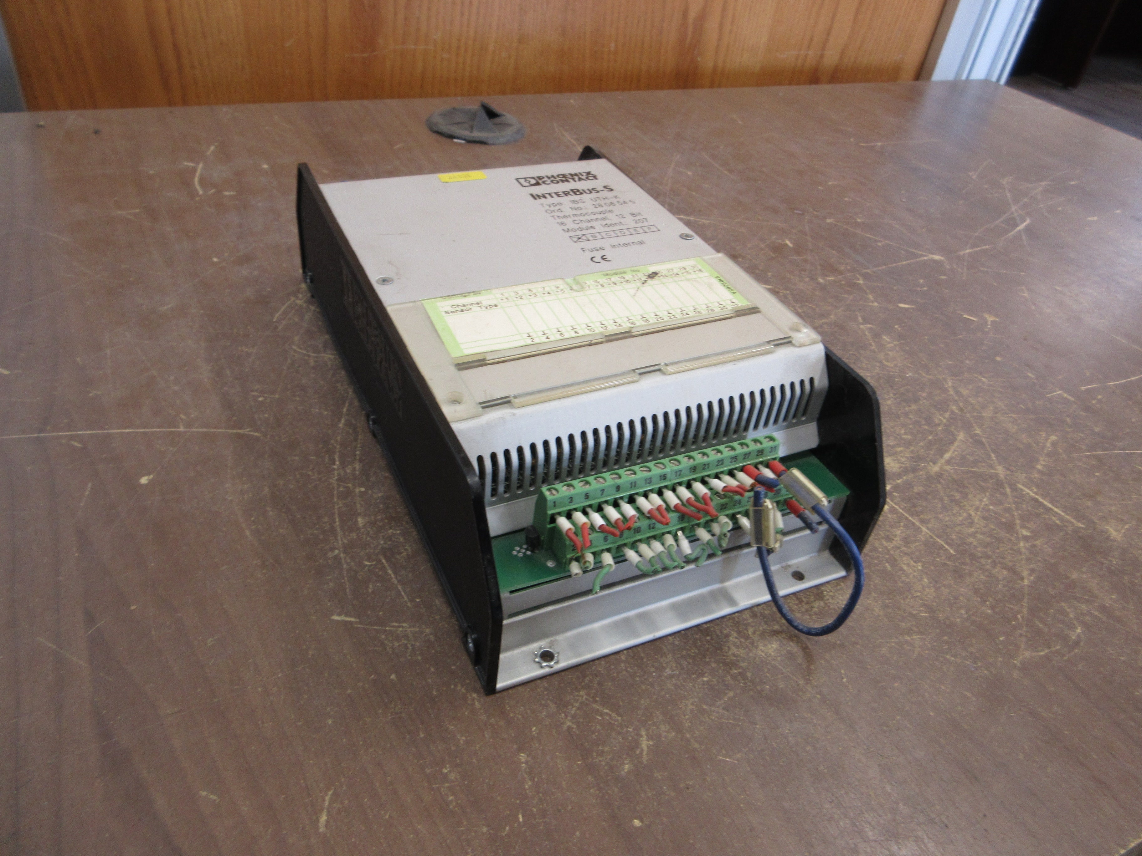 Phoenix Contact InterBus-S Thermocouple IBS UTK-K 16-Channel 12-Bit Used