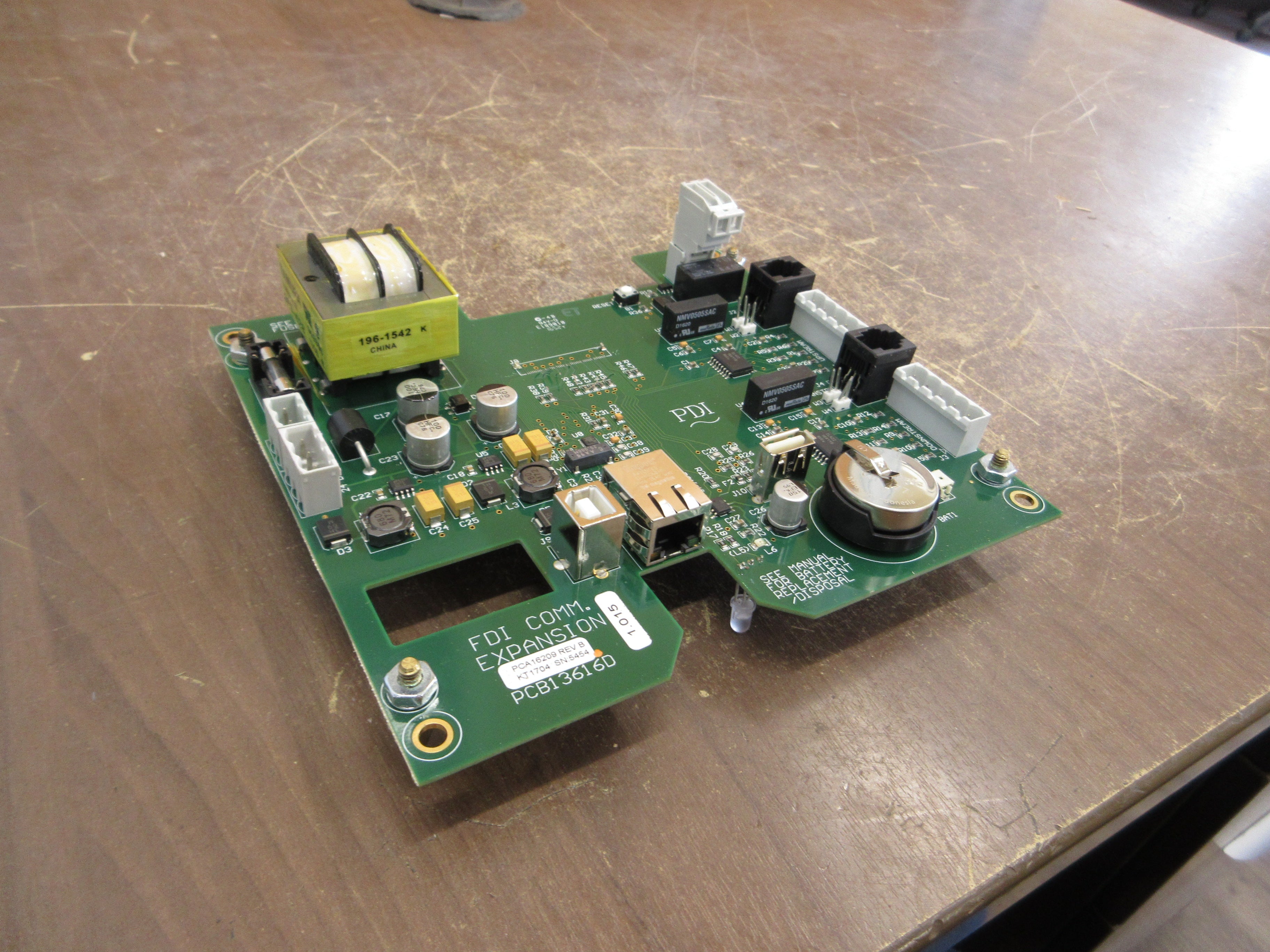 FDI Comm. Expansion Module PCB13616D *No Display Connector* Used