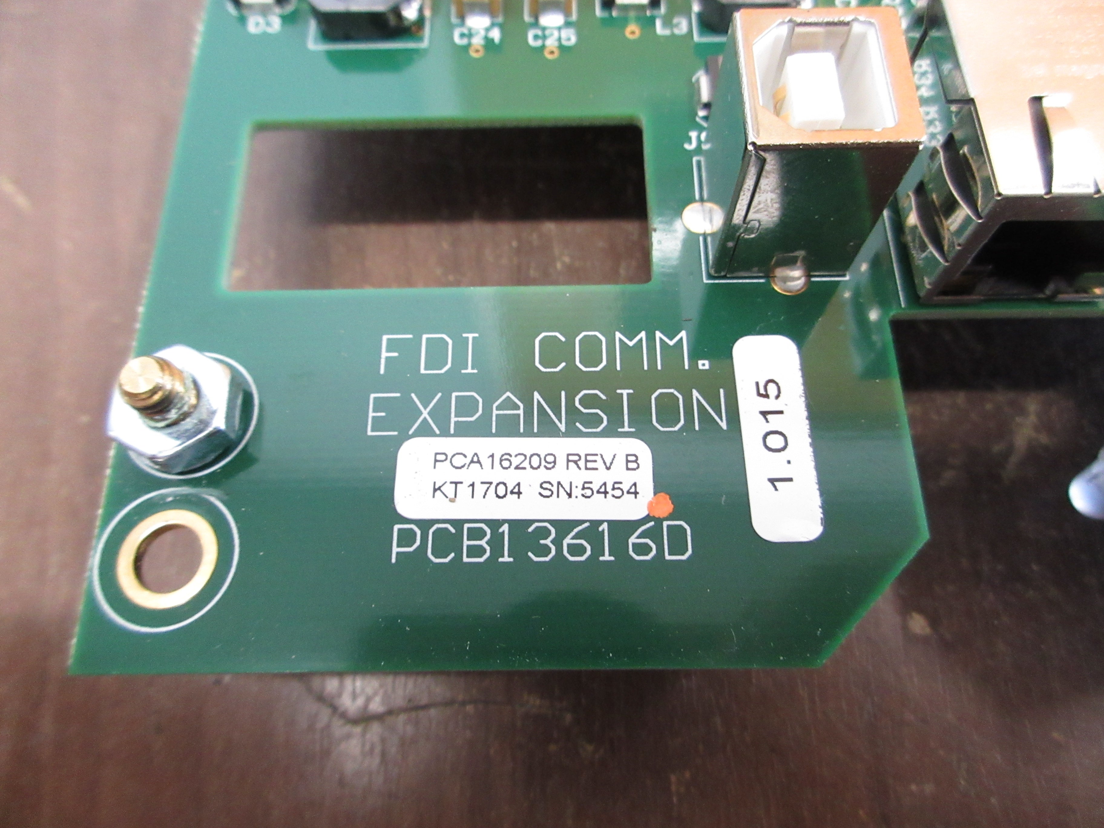 FDI Comm. Expansion Module PCB13616D *No Display Connector* Used