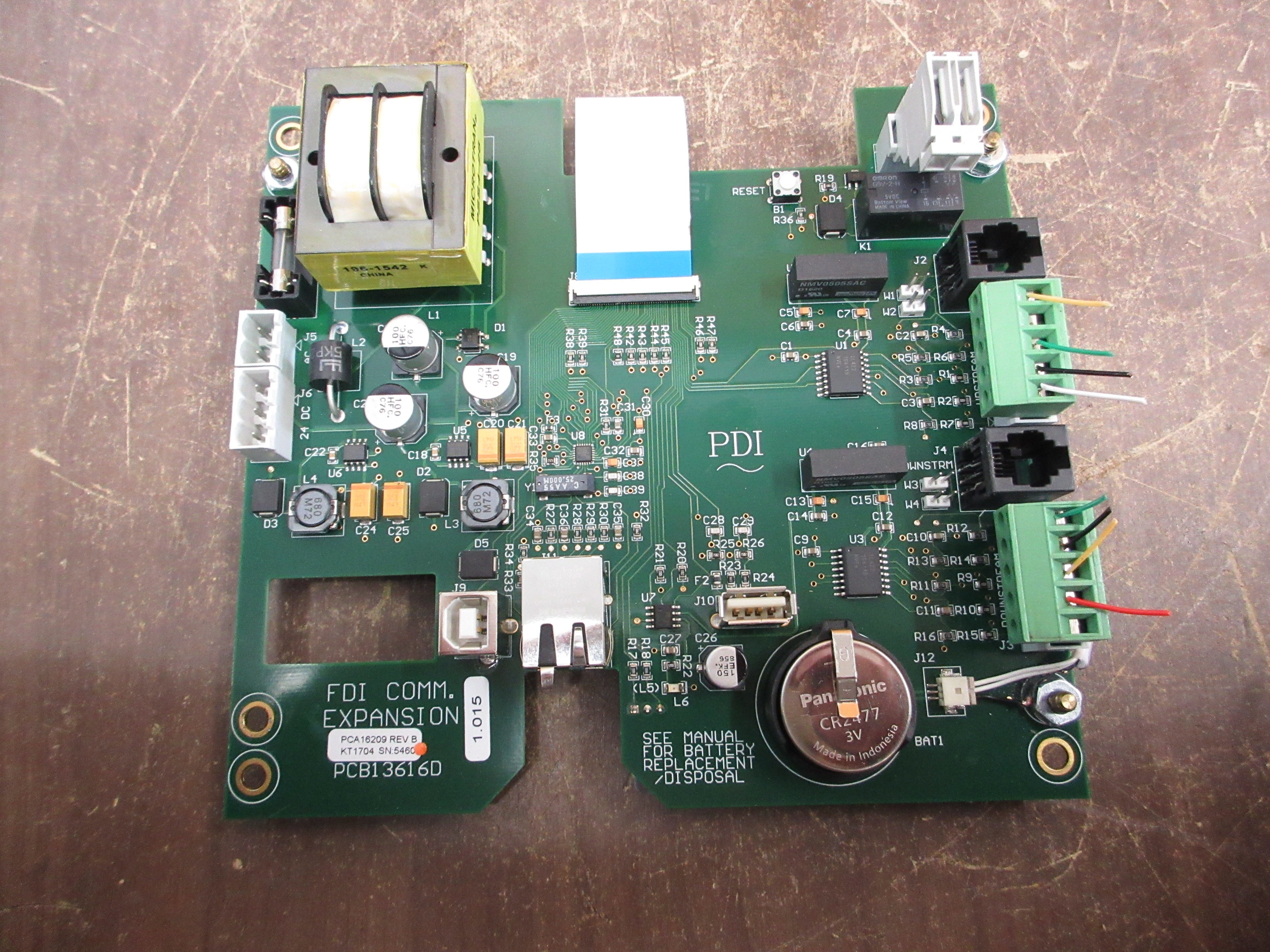 FDI Comm. Expansion Module PCB13616D Used