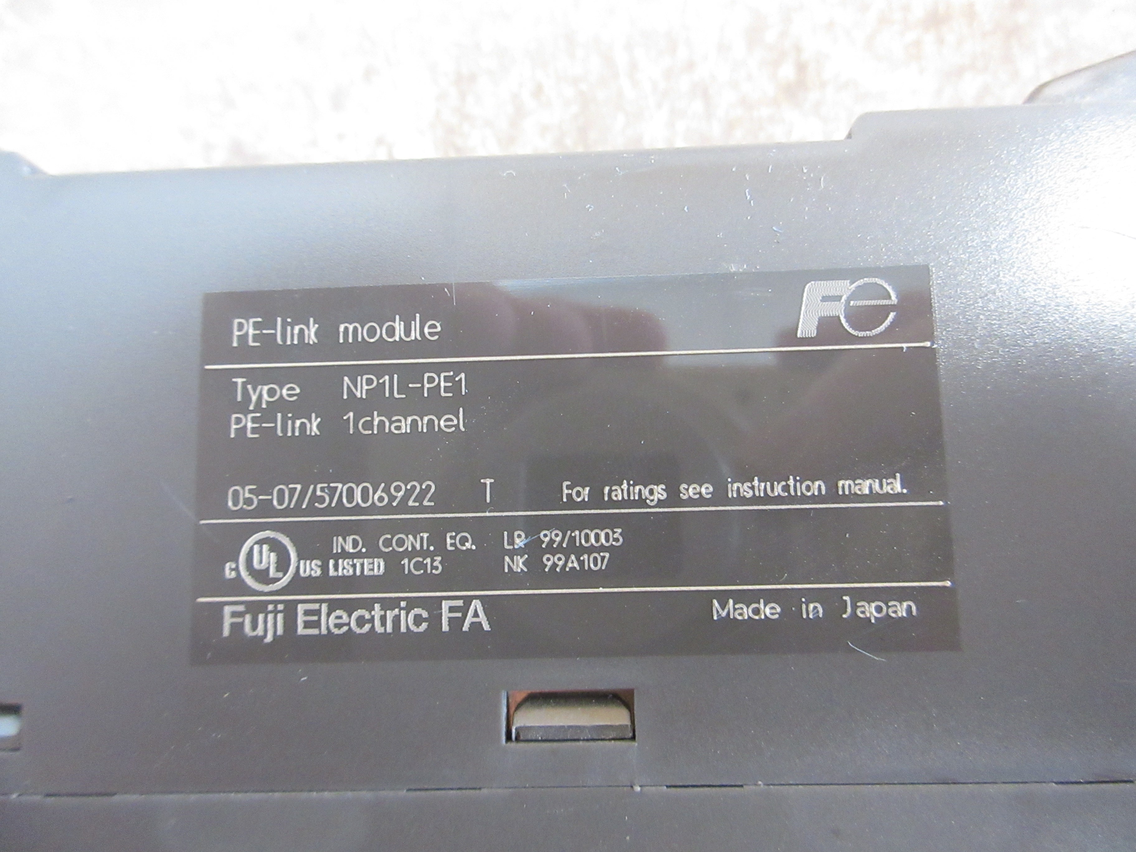 Fuji Electric PE-link Module NP1L-PE1 1-Channel Used