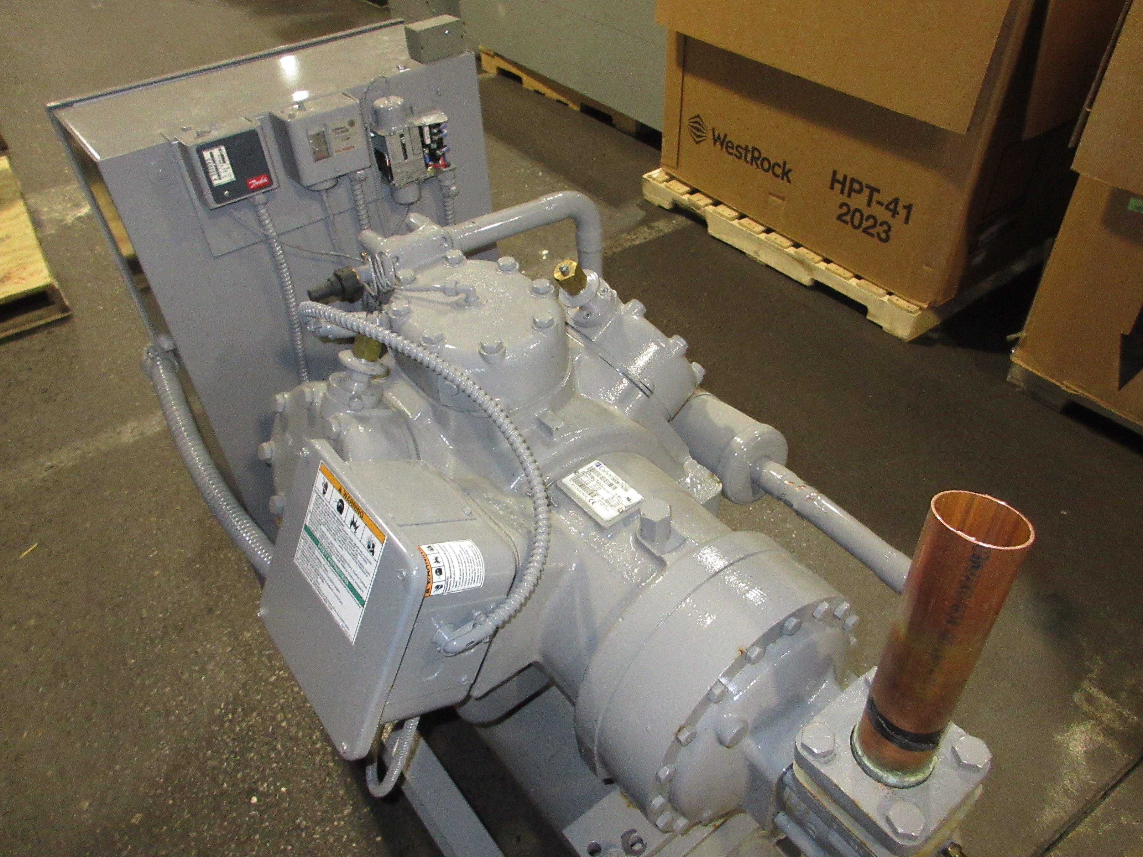 Carlyle Semi-Hermetic Reciprocating Compressor 06EM175300 3Ph 75CFM@1800RPM Used