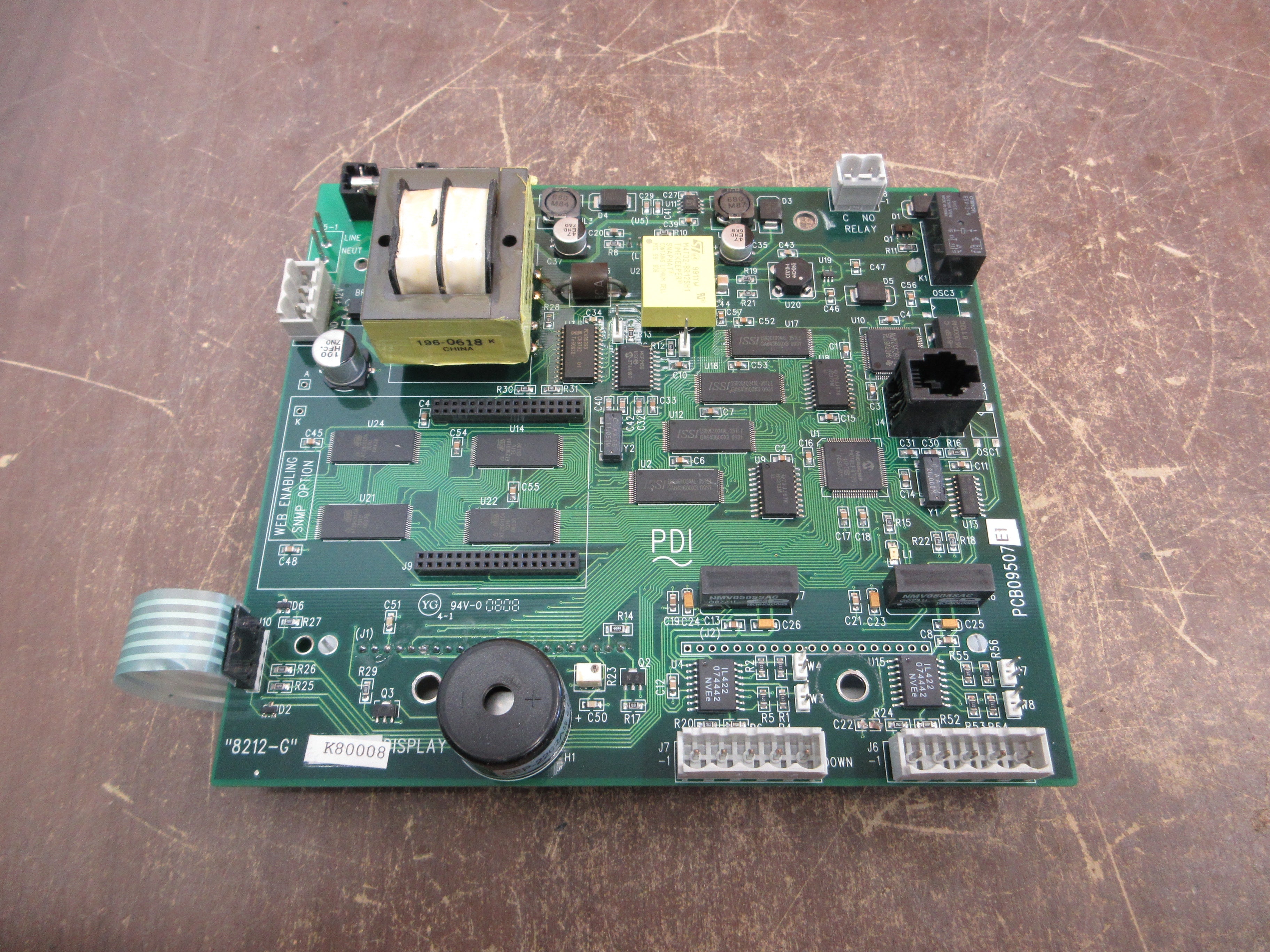 PDI 8212-G Graphic Display Assembly PCB09507E1 Used