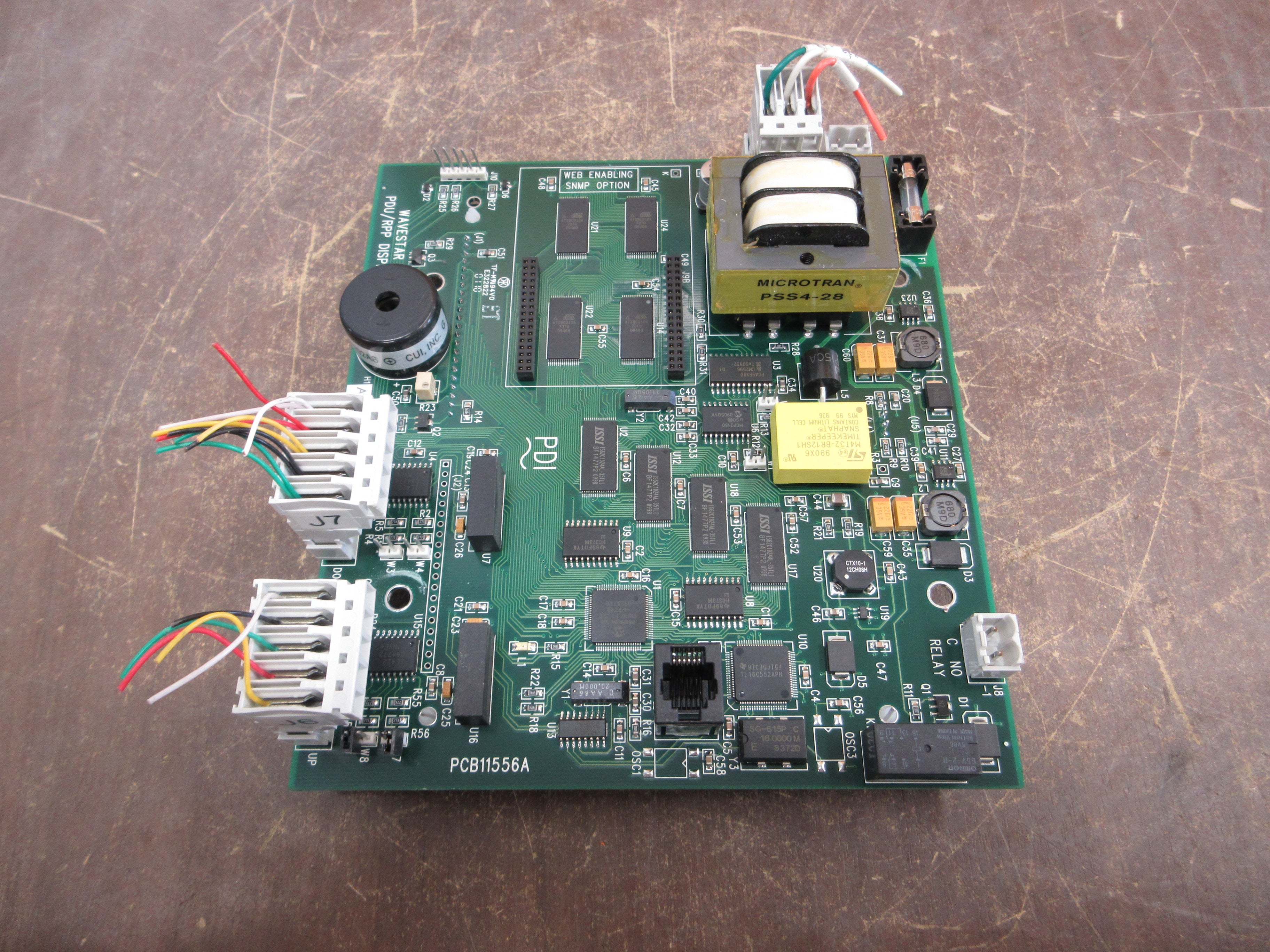 PDI Wavestar PDU/RPP Display Assembly PCB11556A *No Face* Used