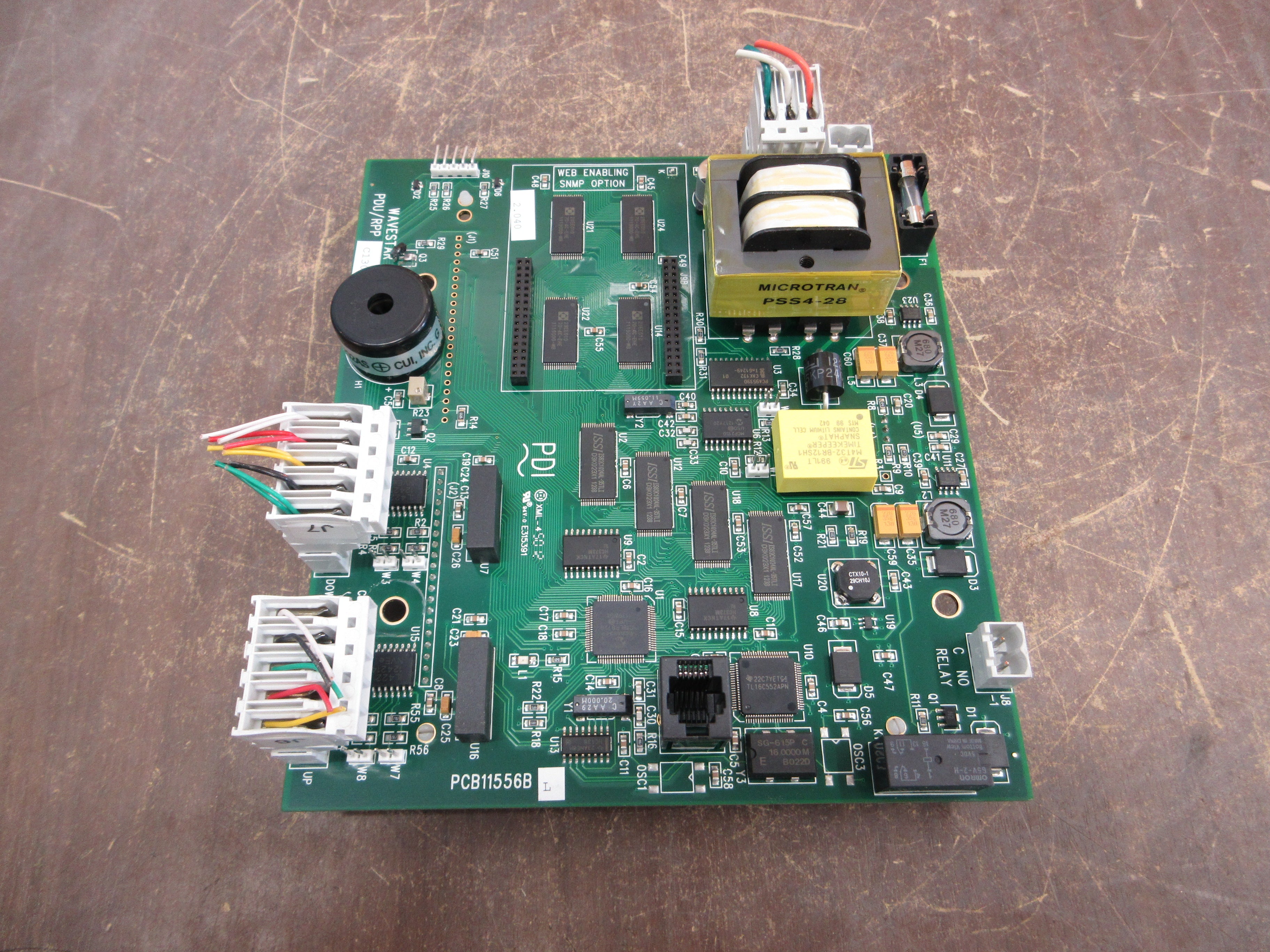 PDI Wavestar PDU/RPP Display Assembly PCB11556BL *No Face* Used