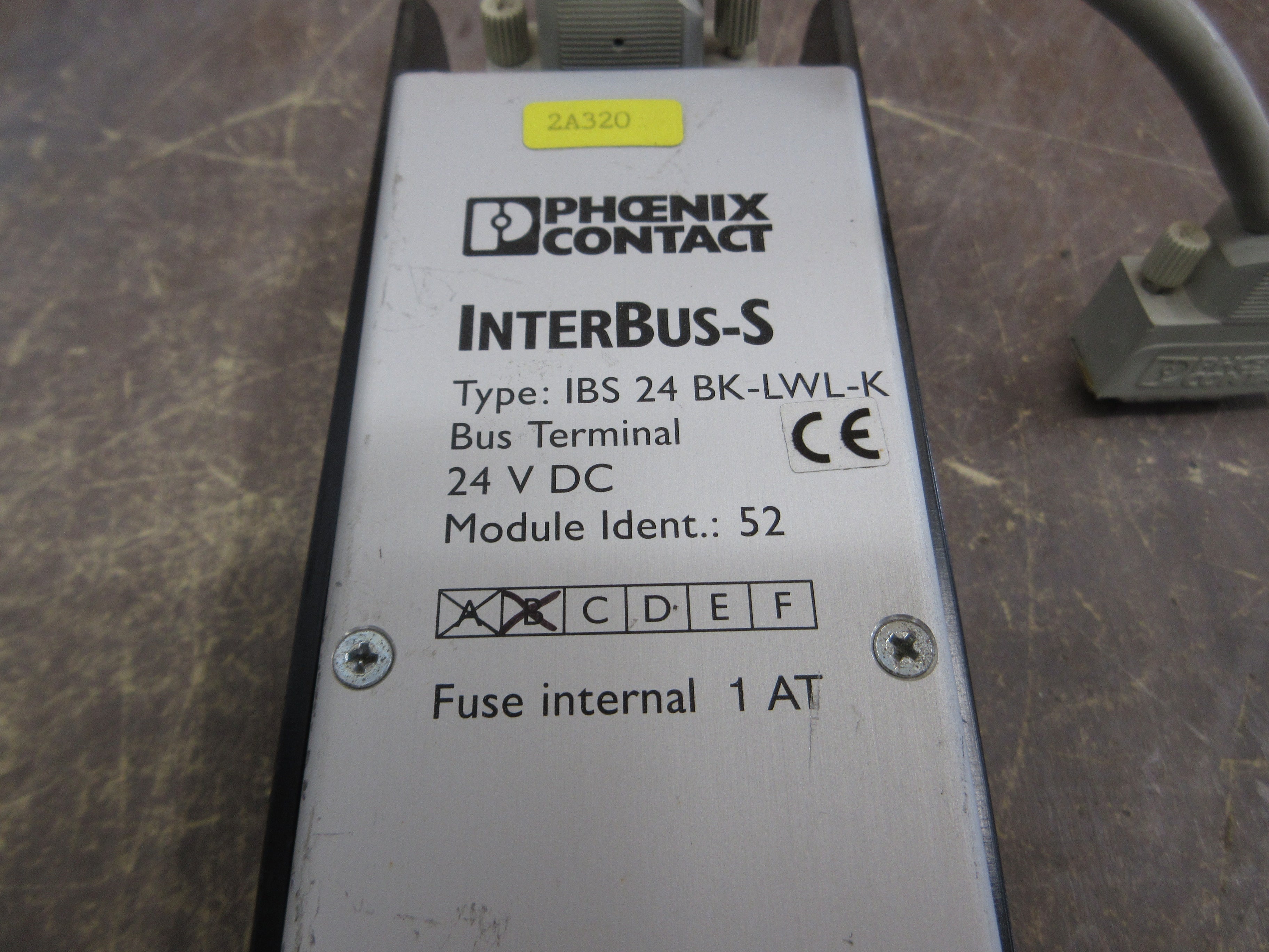 Phoenix Contact InterBus-S Bus Terminal IBS 24 BK-LWL-K 24VDC Used