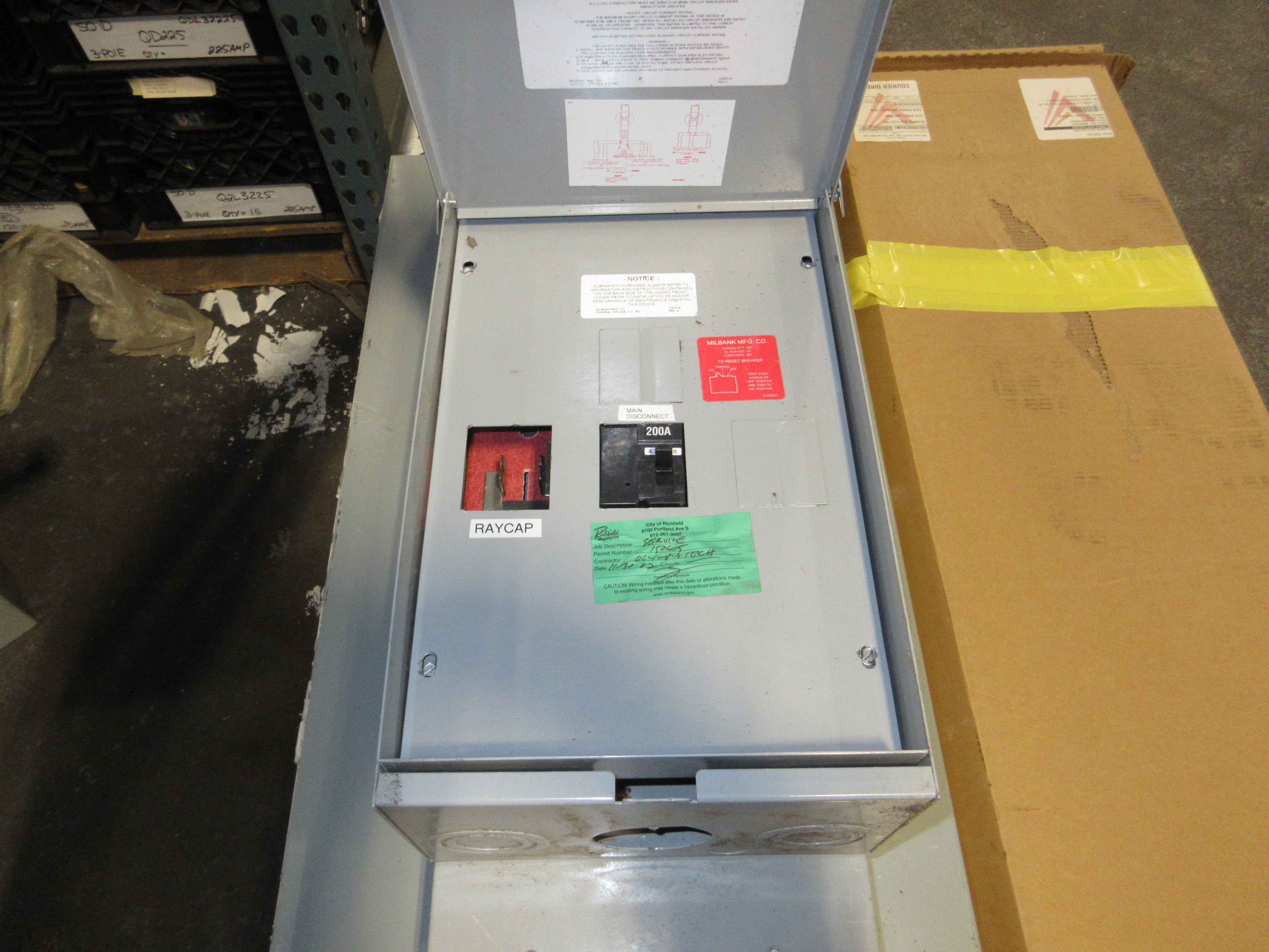 Milbank Modular PO HD-PD U4322-O-5T9 100-200A 200A Main Breaker Used