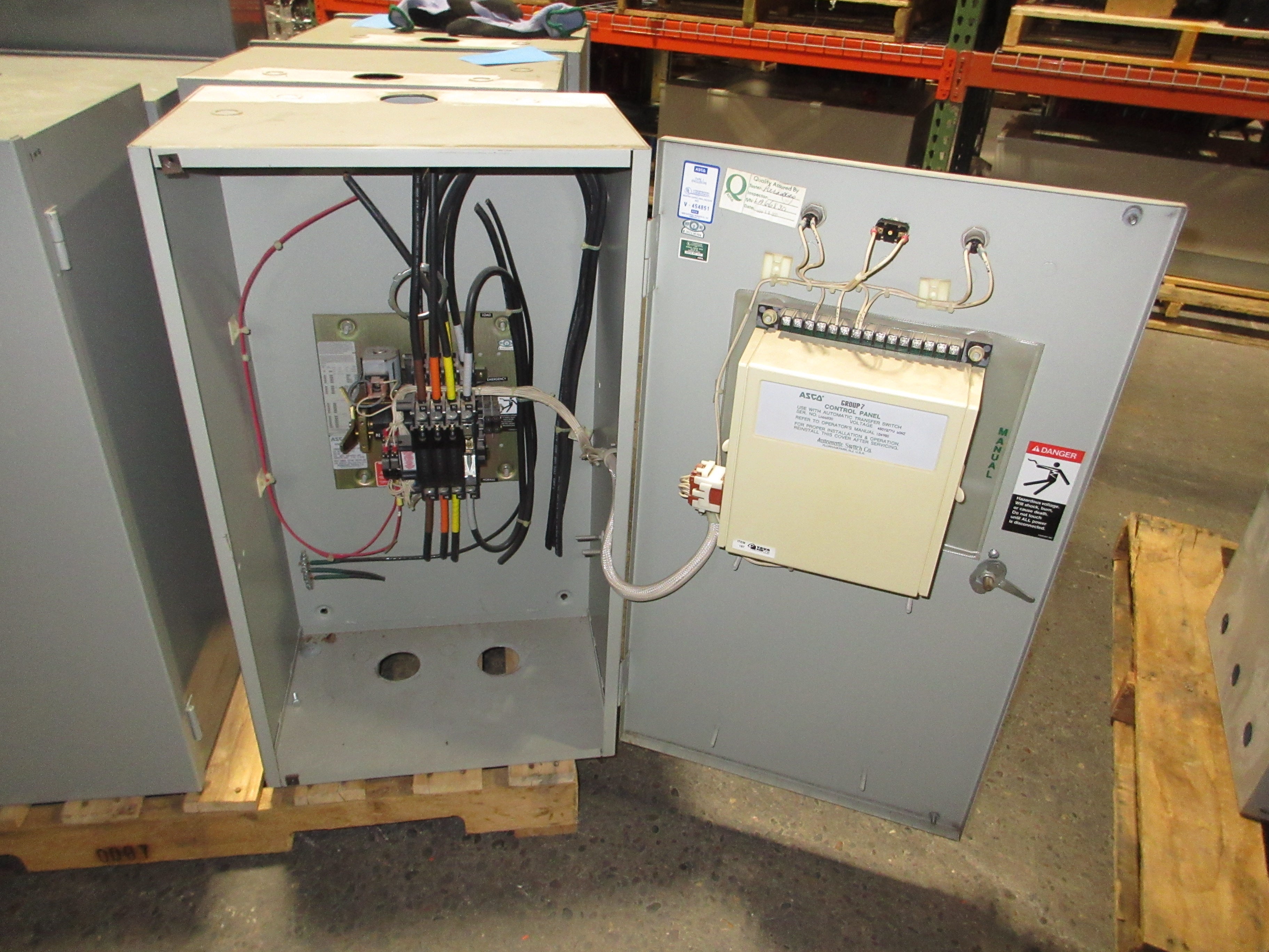 Asco Series 940 Automatic Transfer Switch B940310097XC 100A 480Y/277V 3Ph 60Hz