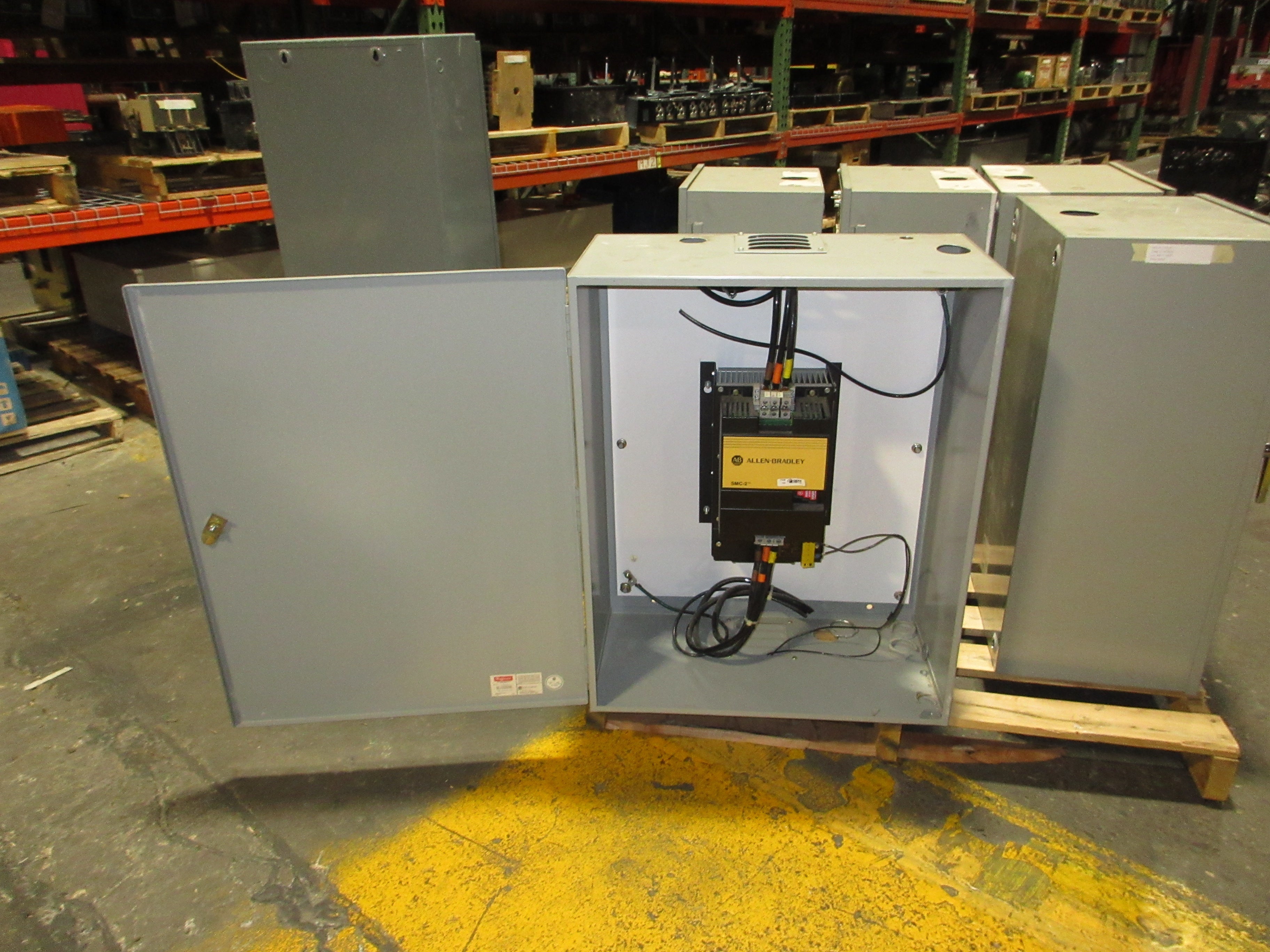 Allen-Bradley Enclosed SMC-2 Soft Start 150-A97NB Ser. A 75HP 460V 97A Used