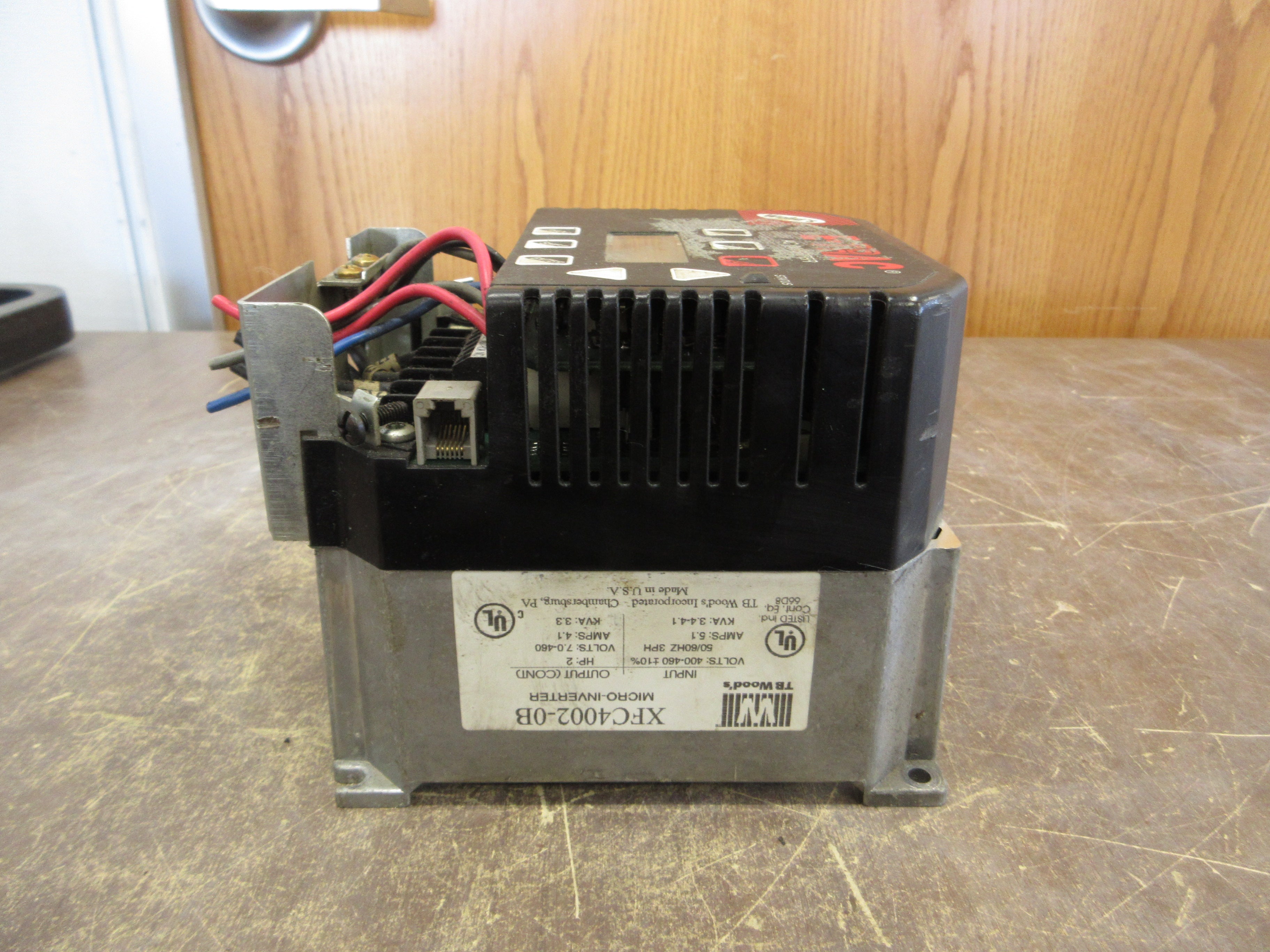 TB Wood's AC Drive XFC4002-0B 2HP *Missing Terminal Cover* Used