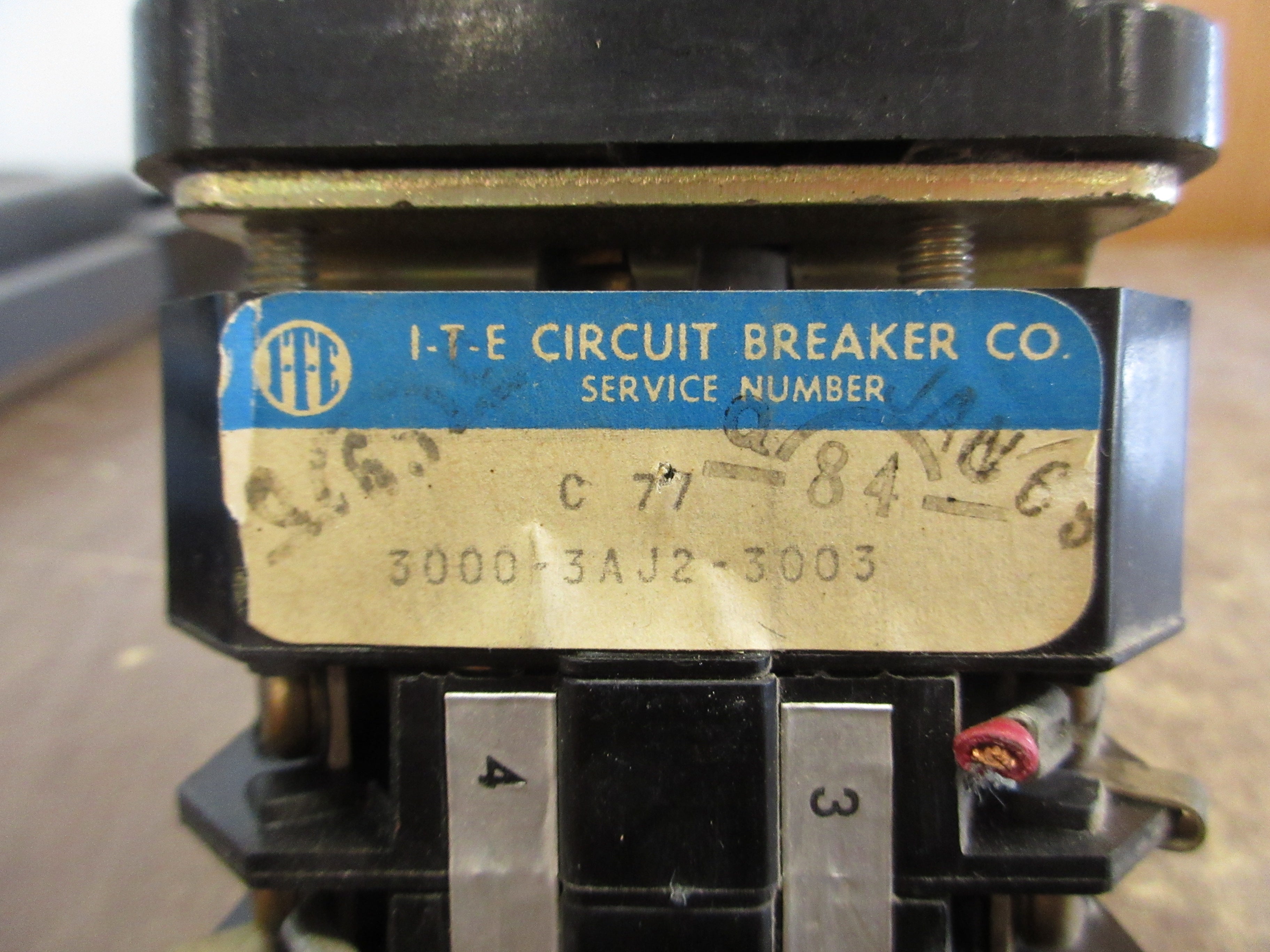 ITE C77 Rotary Ammeter Switch 3000-3AJ2-3003 Used