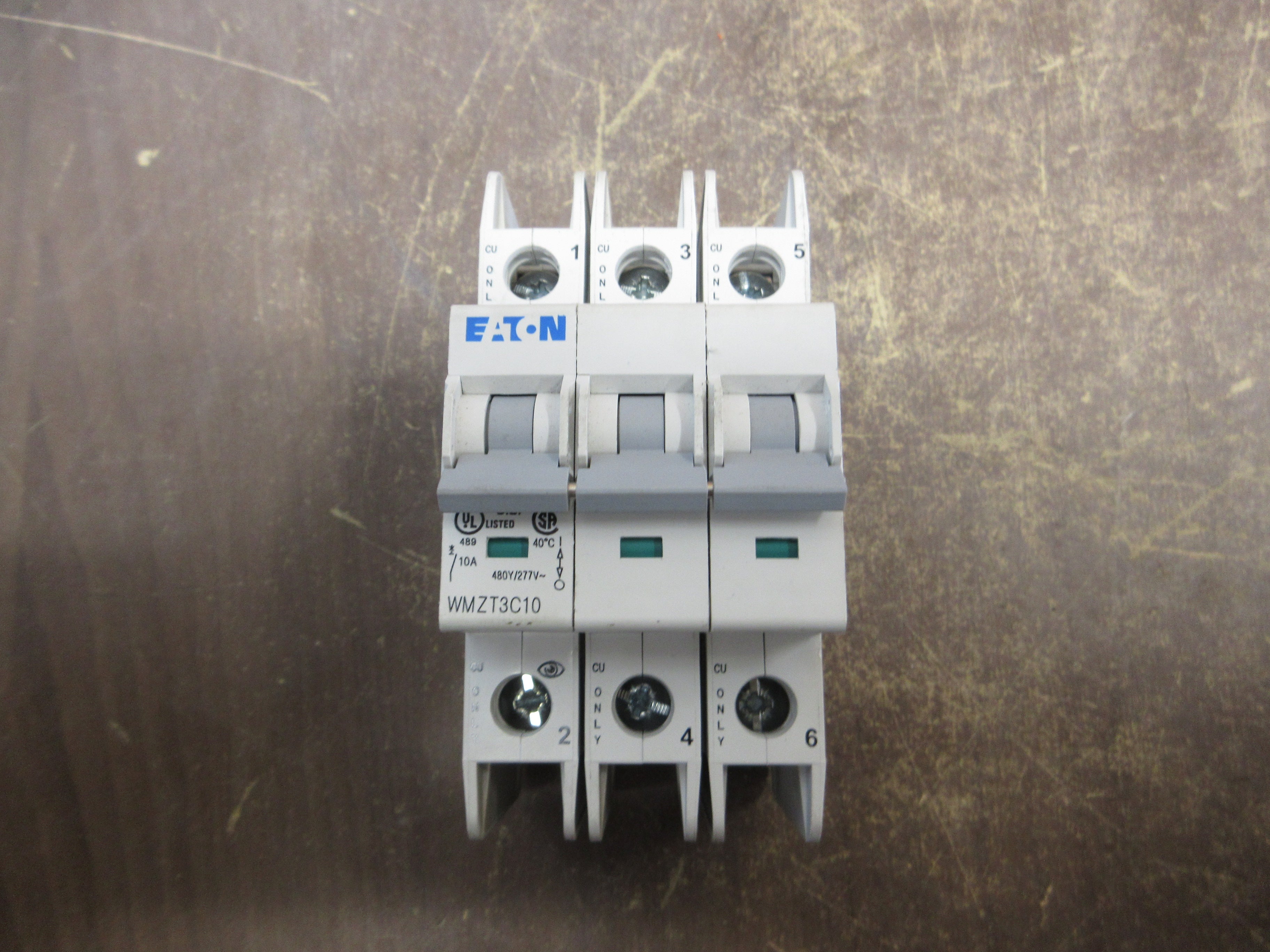 Eaton Circuit Breaker WMZT3C10 10A 480Y/277V 3P Used