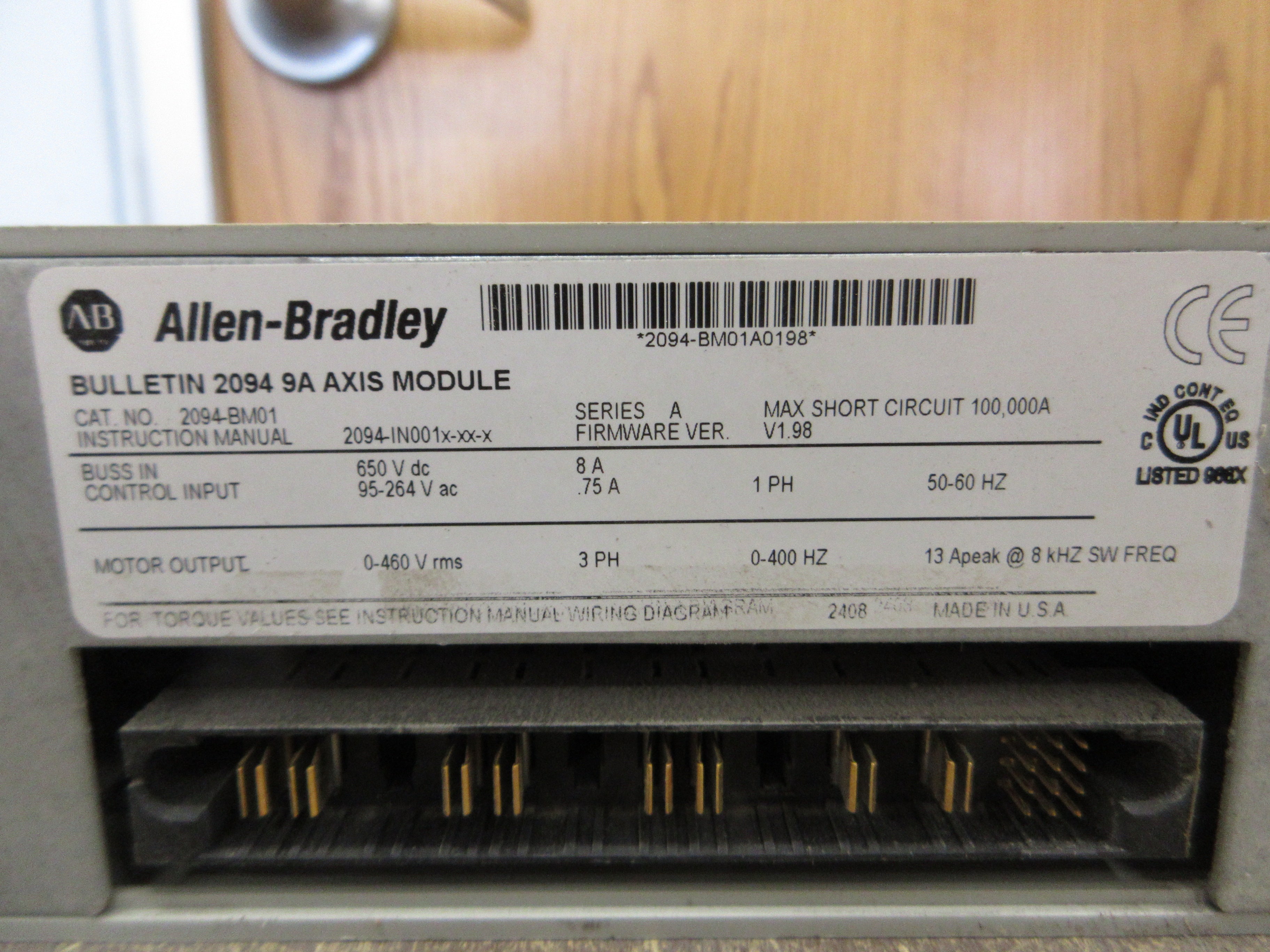 Allen-Bradley Kinetix 6000 Axis Module 2094-BM01 Ser. A F/W Ver. V1.98 Used