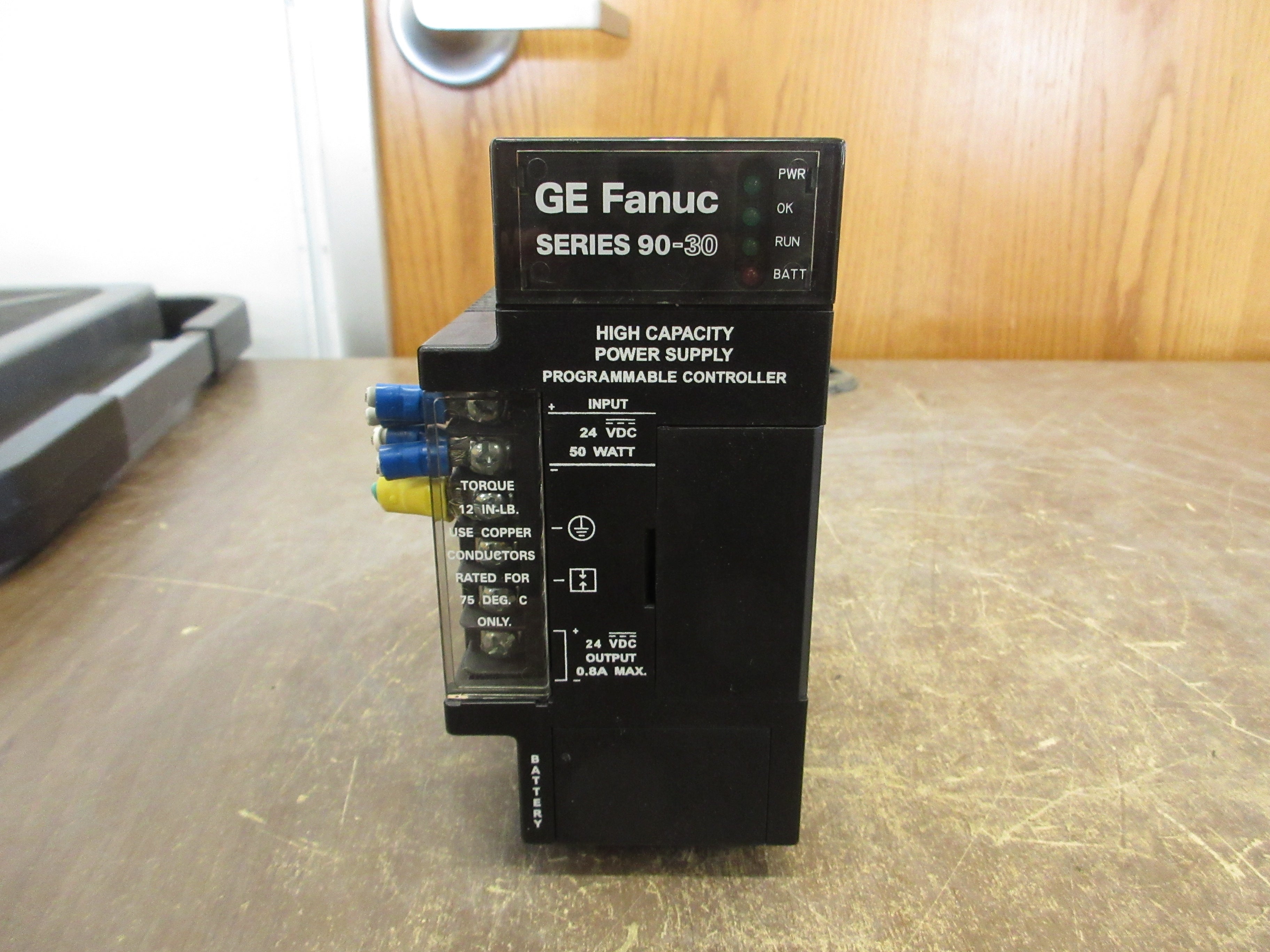 GE Fanuc Series 90-30 Power Supply IC693PWR331C 24VDC Hi-Cap 30W Used