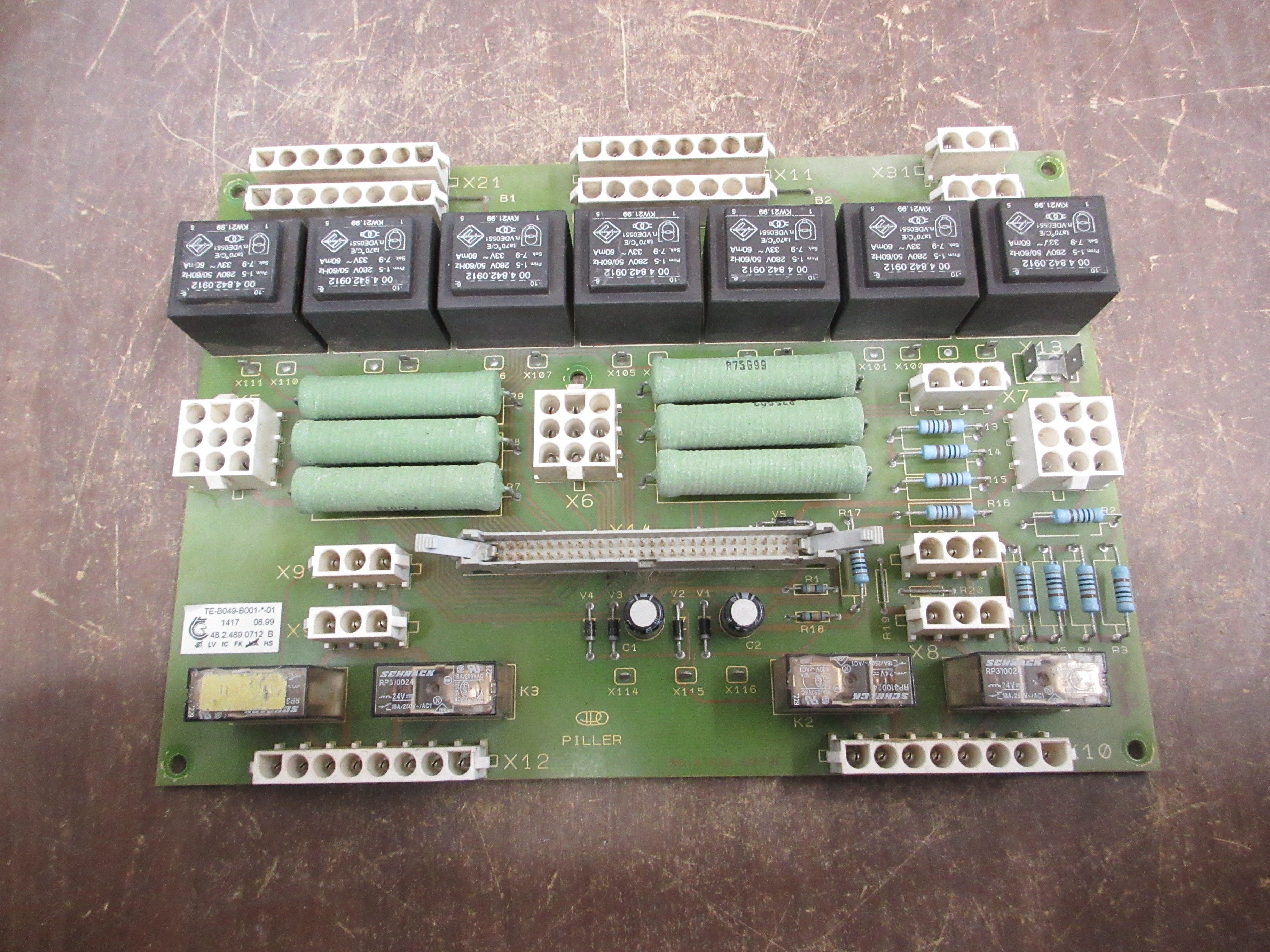 TE Connectivity Power Board TE-B049-B001-*-01 Used