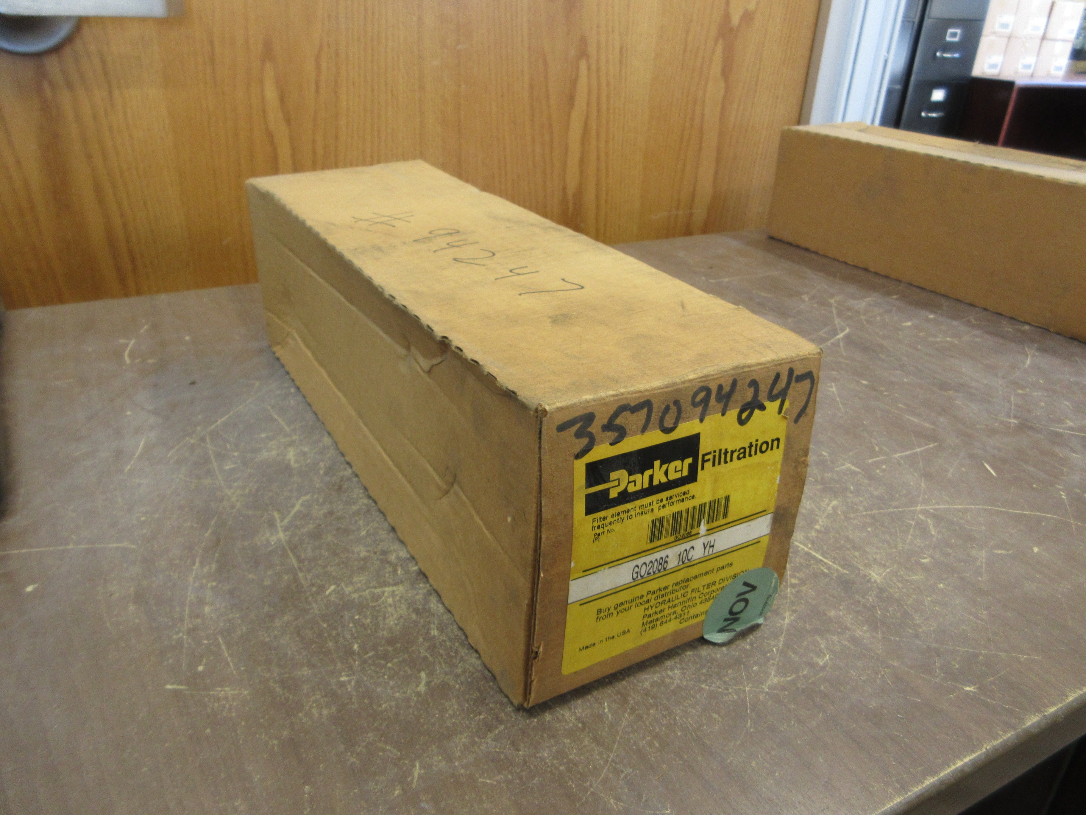 Parker Hydraulic Filter Element GO2086 10C YH New Surplus