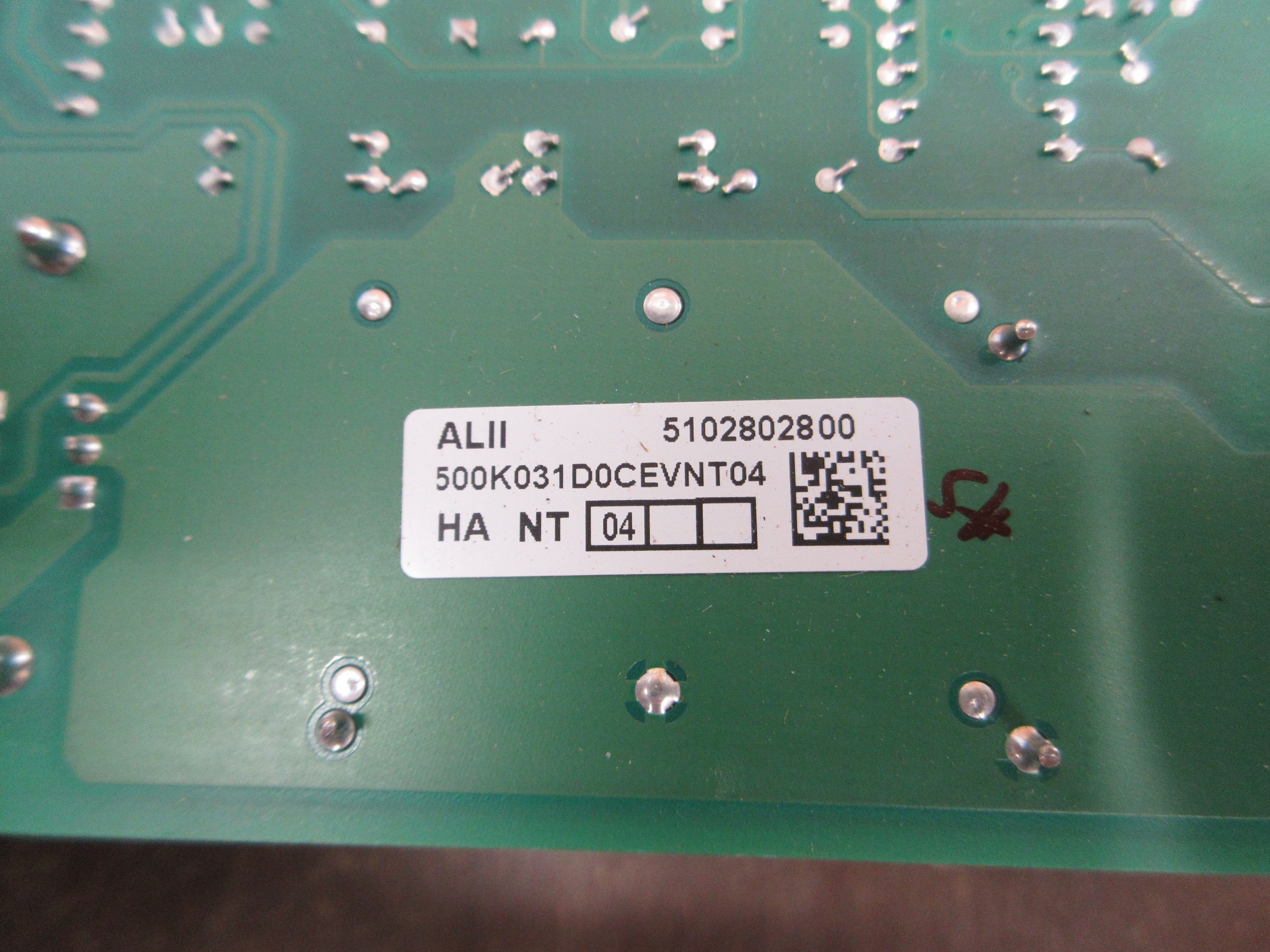 MGE ALII Control Board Assembly 500K031D0CEVNT04 Used